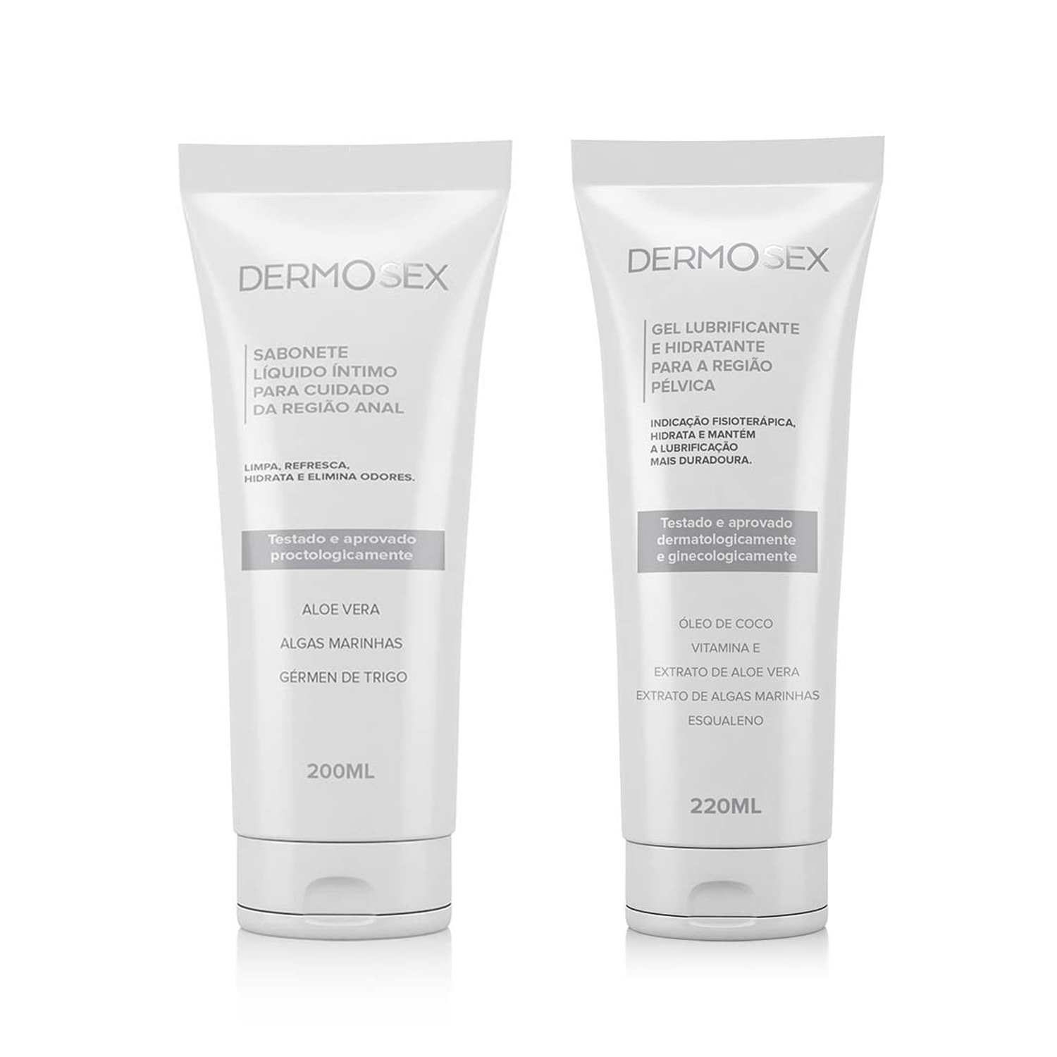 Kit Gel Lubrificante Hidratante + Sabonete Íntimo Anal 200ml
