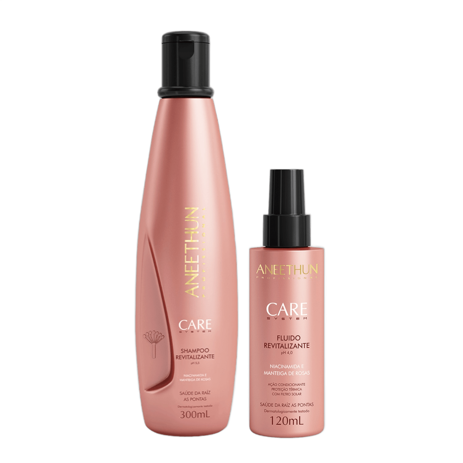 Kit Aneethun Care System Revitalizante - Shampoo 300ml e Fluído 120ml