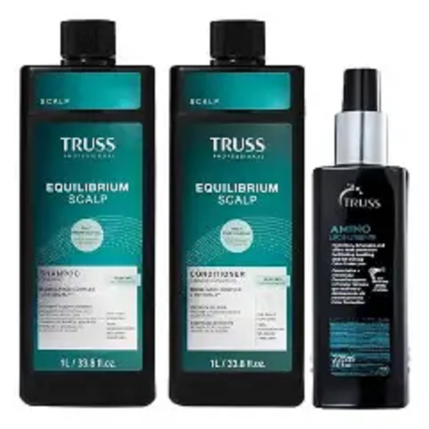Kit Truss Equilibrium Scalp - Shampoo 1L + Condicionador 1L + Amino Liponutriente 225ml