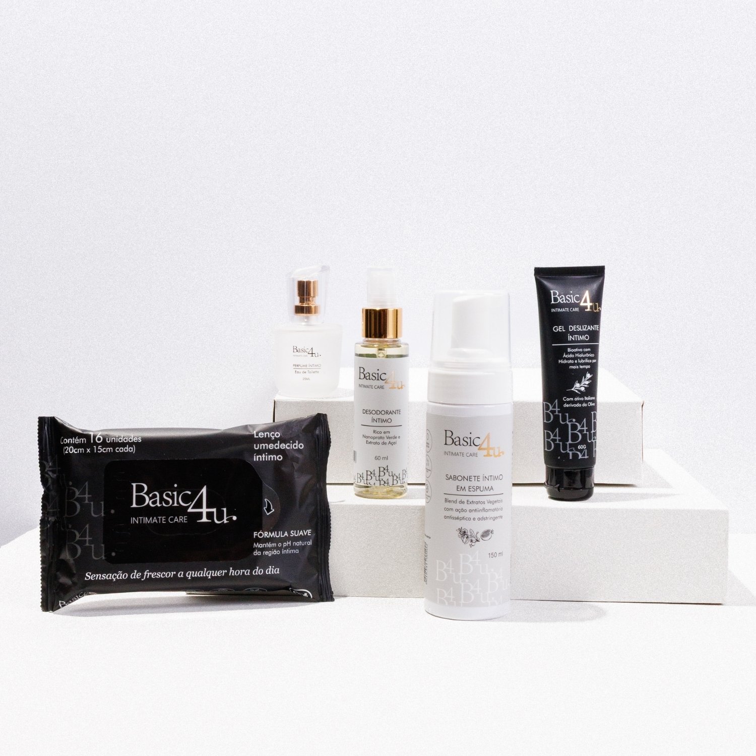 Kit Best-Sellers Basic4u: Os mais Amados Rotina íntima completa