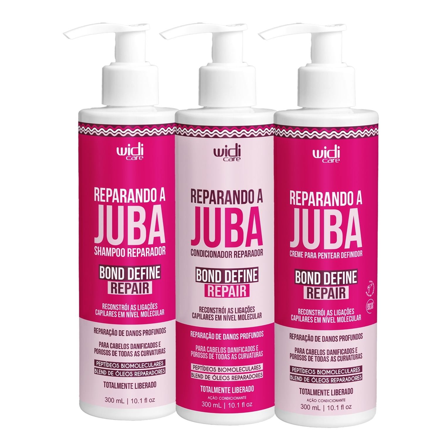 Kit Widi Care Juba Bond Repair Shampoo + Condicionador + Creme