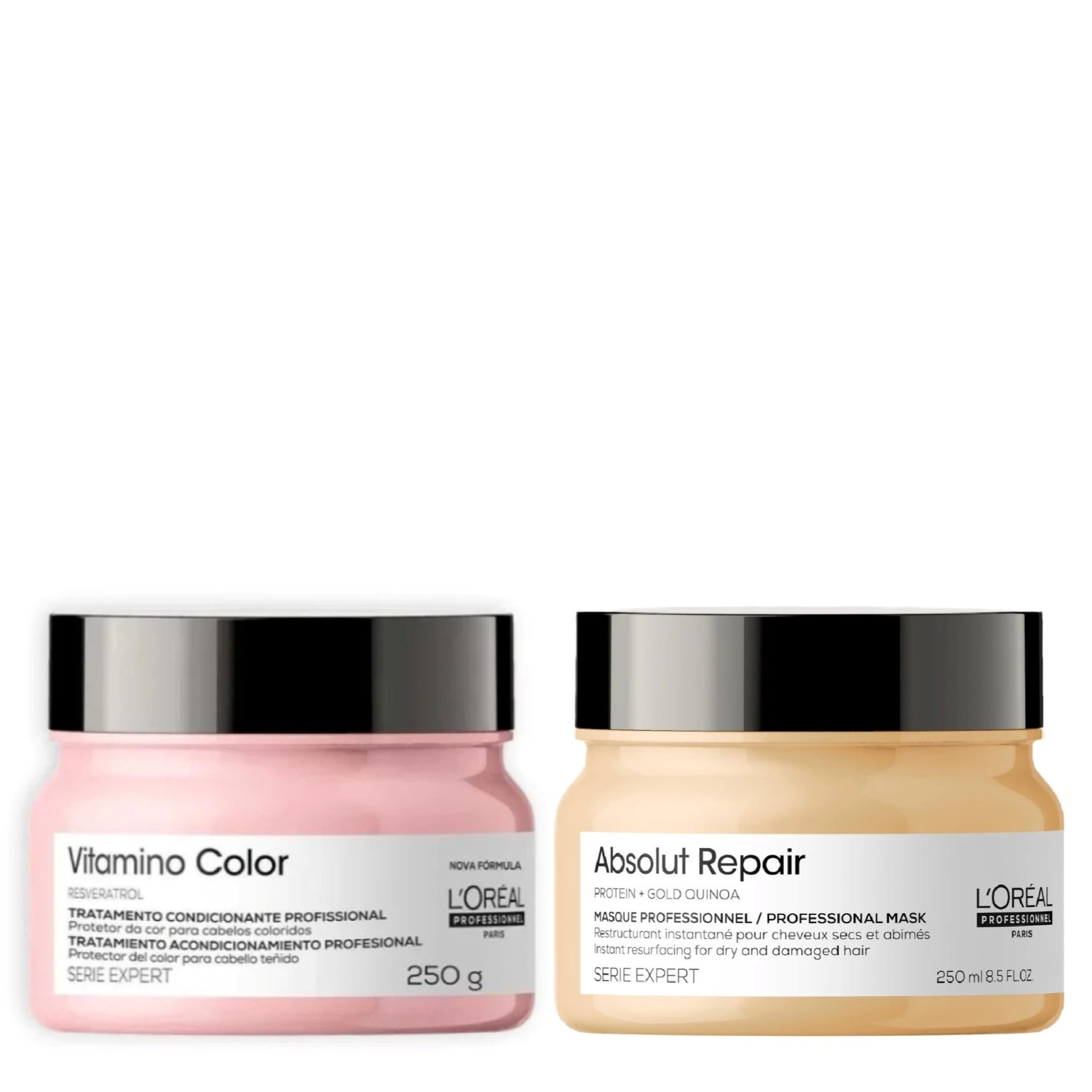 Kit L'Oréal Professionnel Absolut Repair + Vitamino Color Cronograma (2 Produtos)