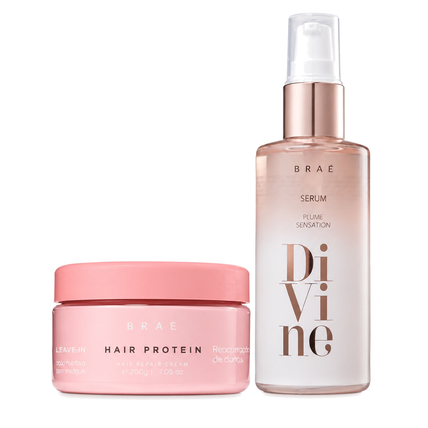 Kit Braé Hair Protein e Sérum Capilar Divine (2 produtos)