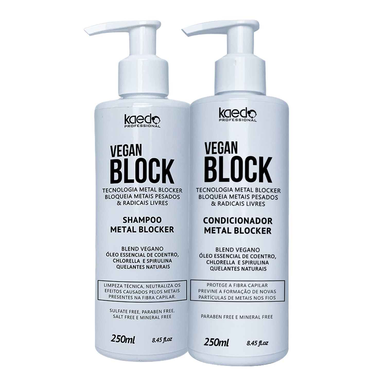 Kit Kaedo Professional Vegan Block Shampoo + Condicionador