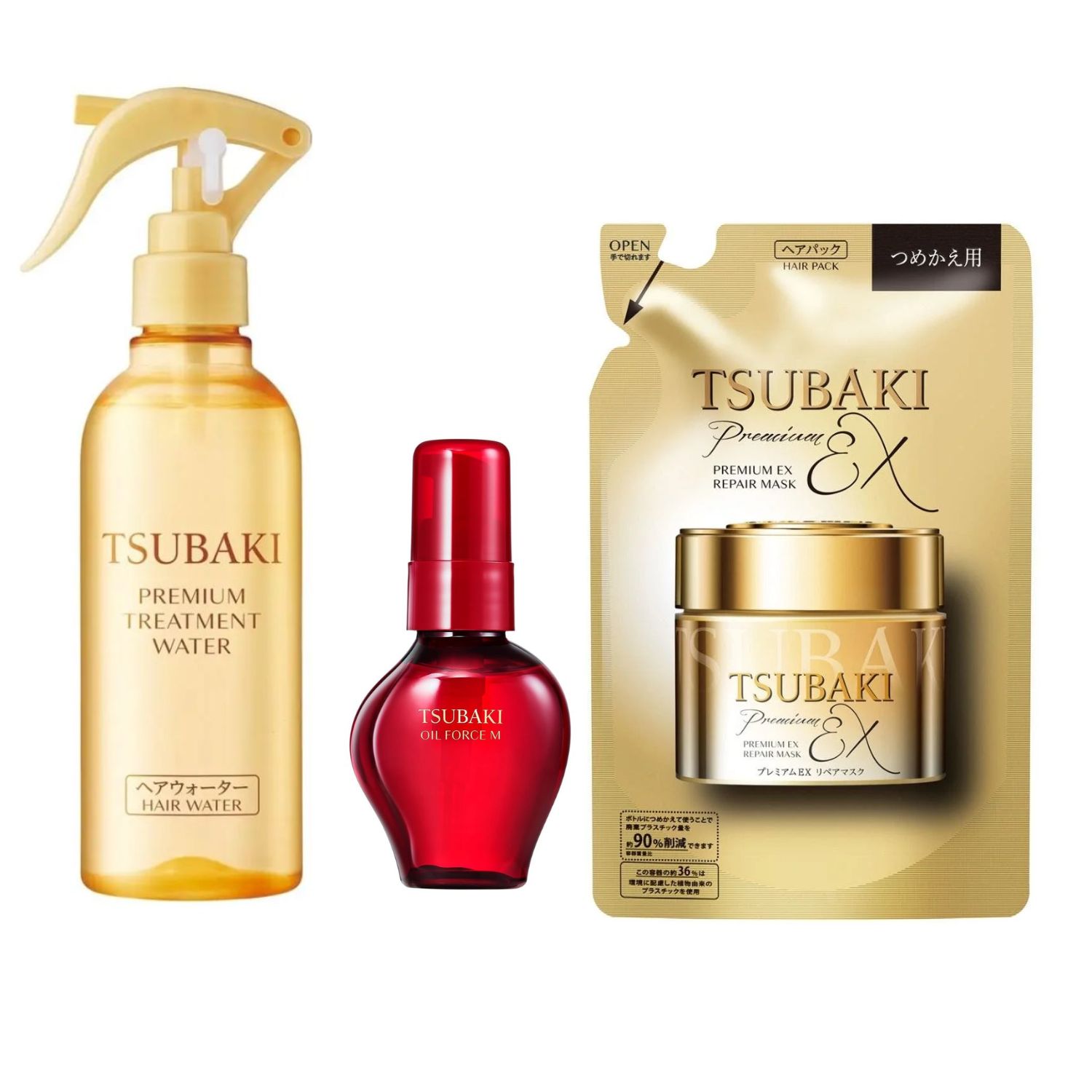 Tsubaki Finalizador 210ml+ ÓleoCapilar60ml + MáscaraCapilar150ml