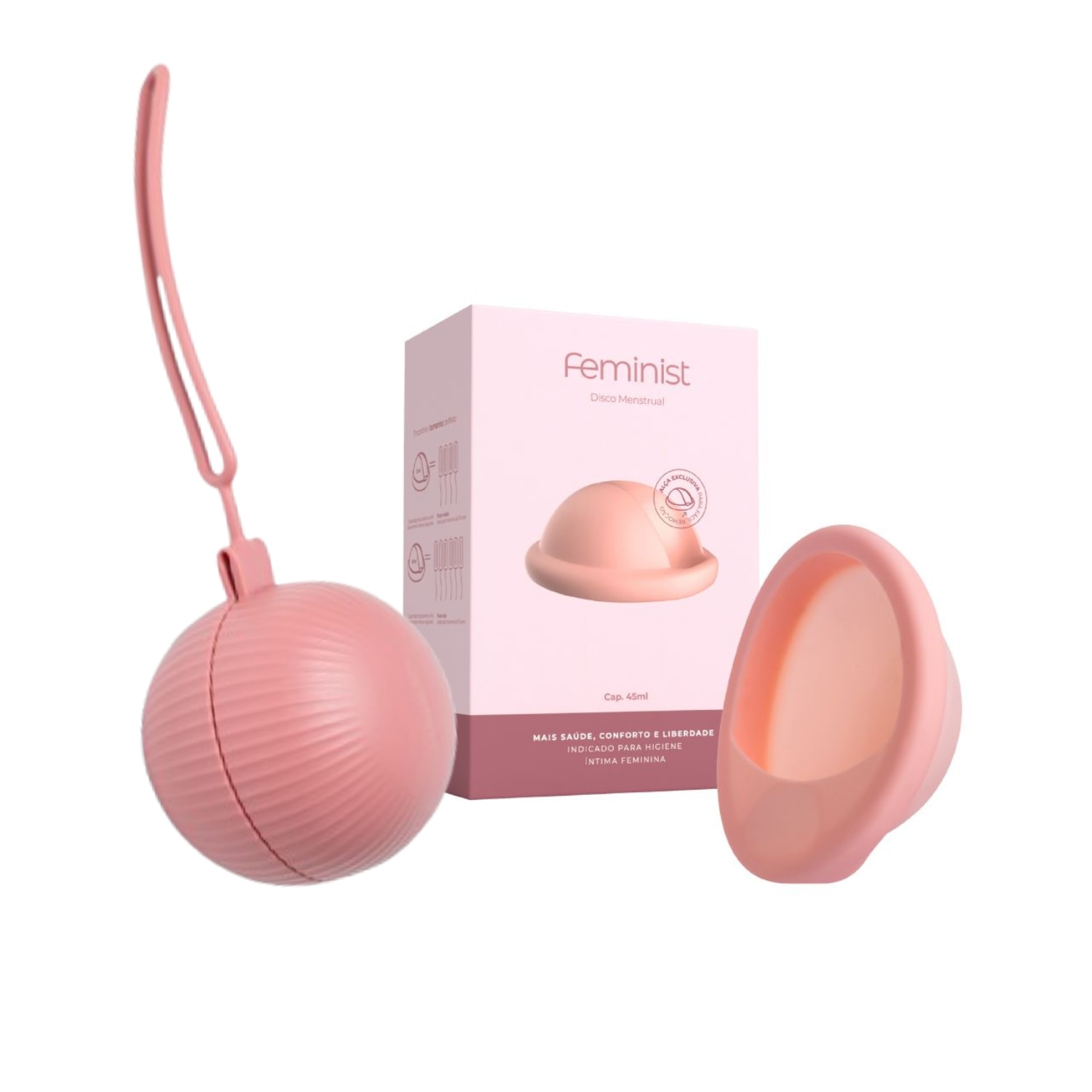 Kit Disco Mestrual 45 ml + Case Feminist