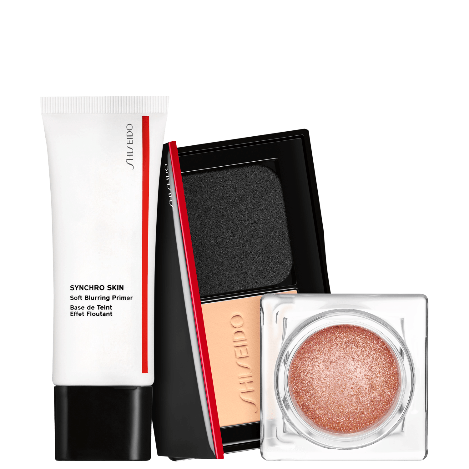 Kit Shiseido Skin Correcting Finish 130 Opal (3 Produtos)