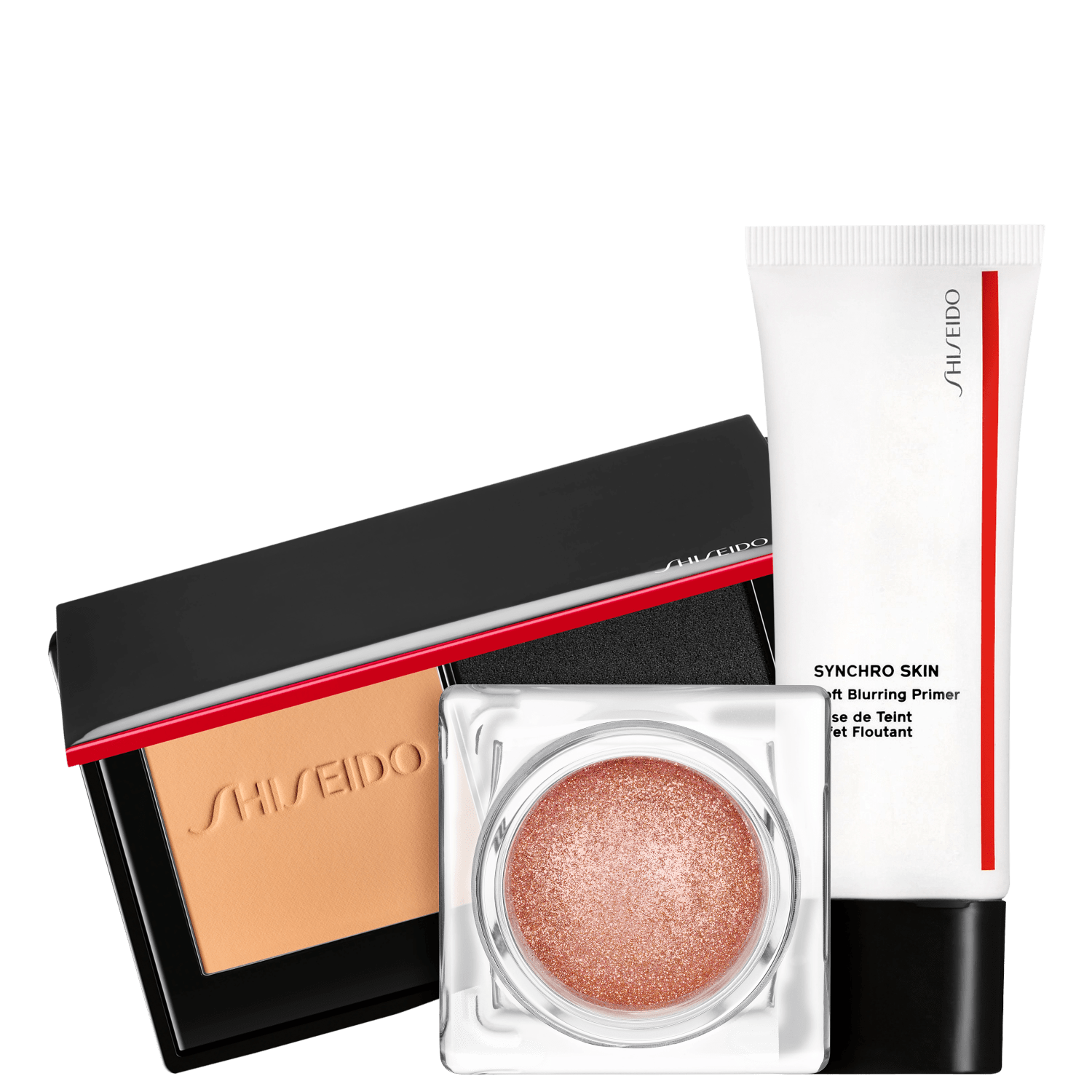 Kit Shiseido Skin Correcting Finish 160 Shell (3 Produtos)