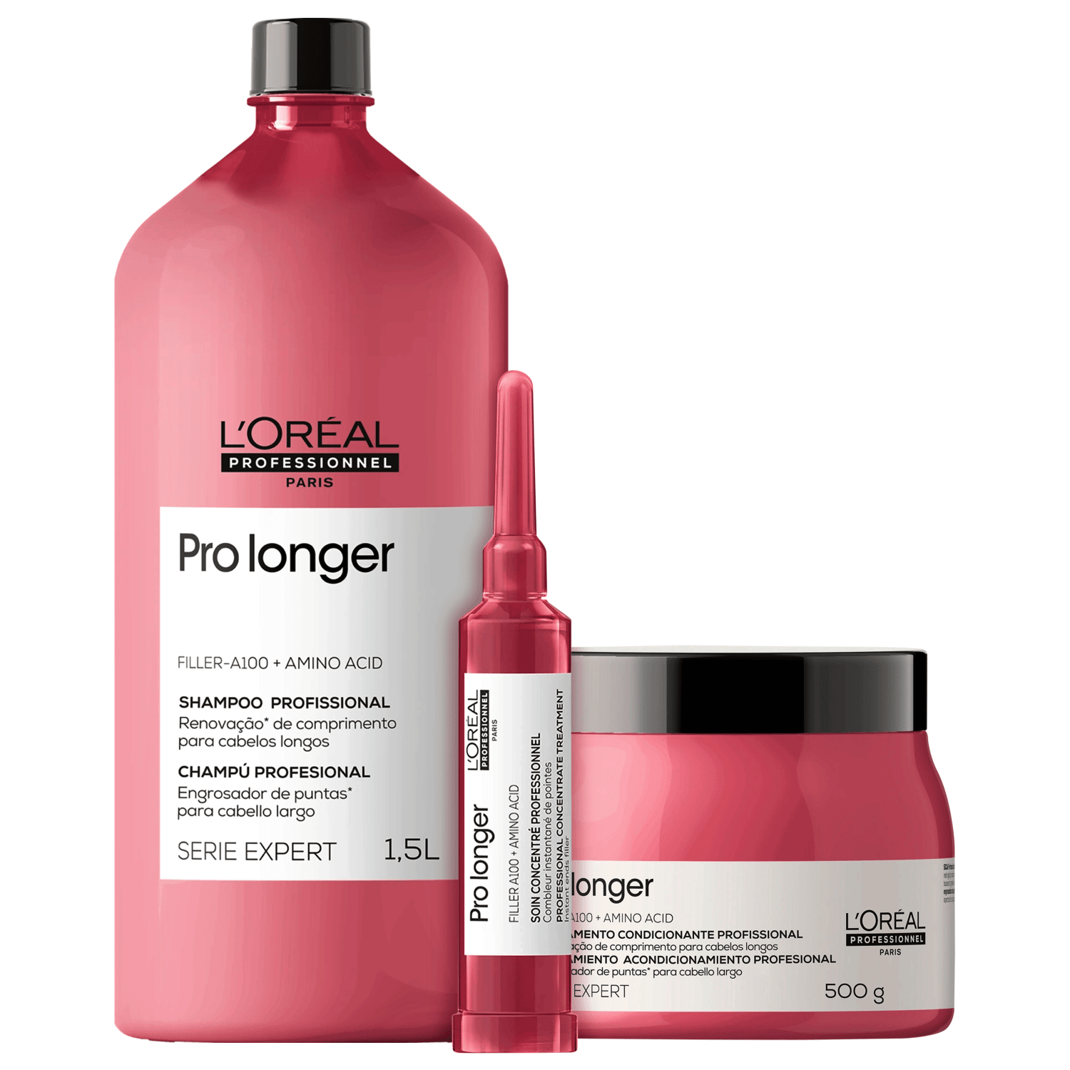 Kit L'Oréal Professionnel Serie Expert Pro Longer Profissional Trois (3 Produtos)