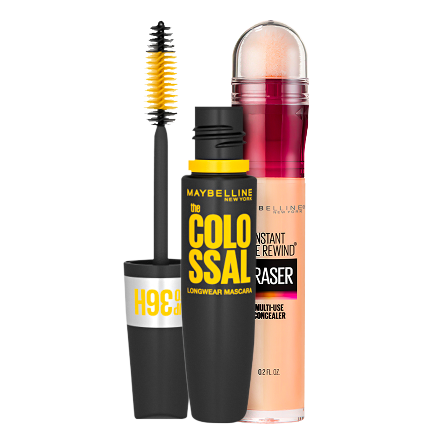 Kit Maybelline Colossal Rewind Eraser 100 Ivory (2 Produtos)
