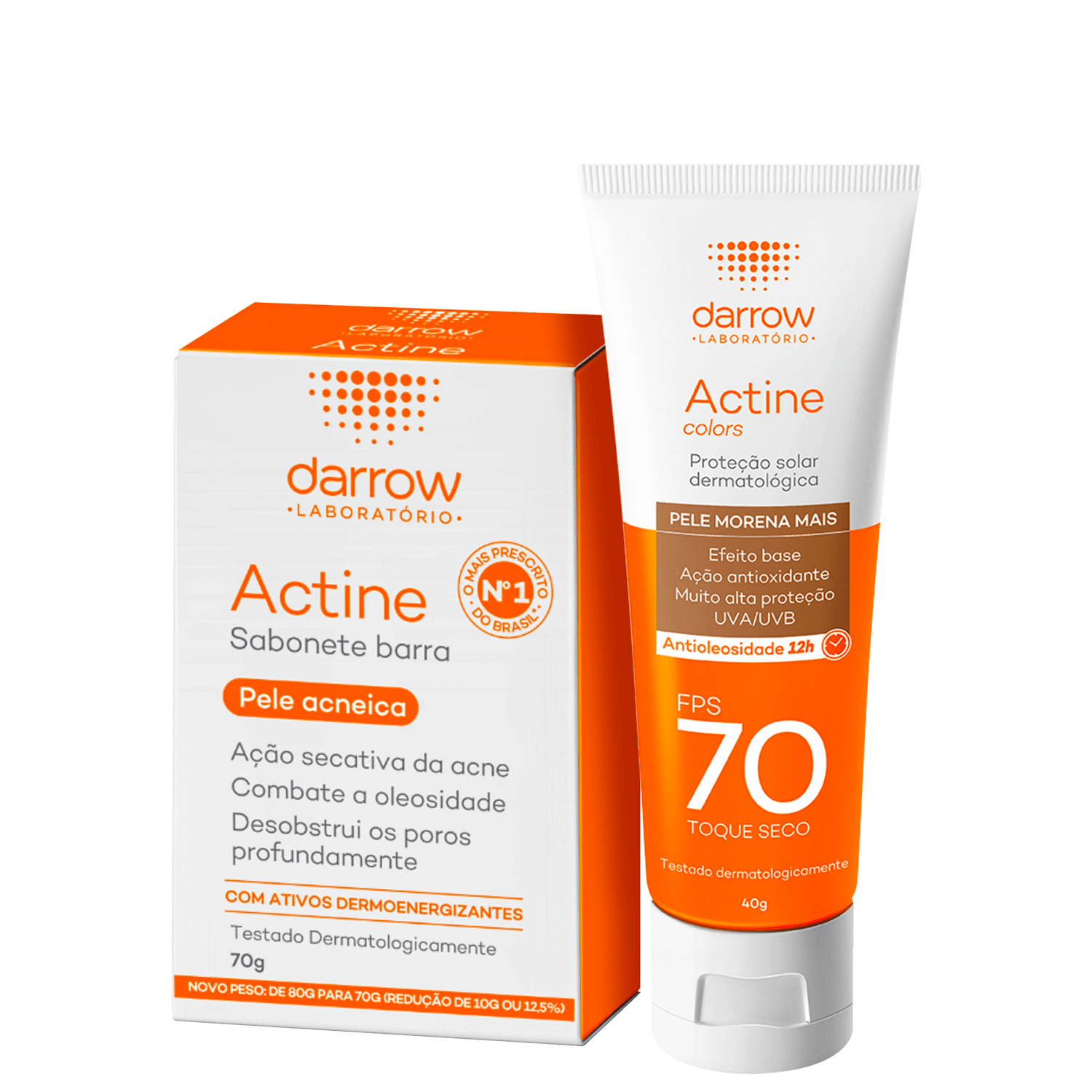 Kit Darrow Actine Morena Mais (2 Produtos)