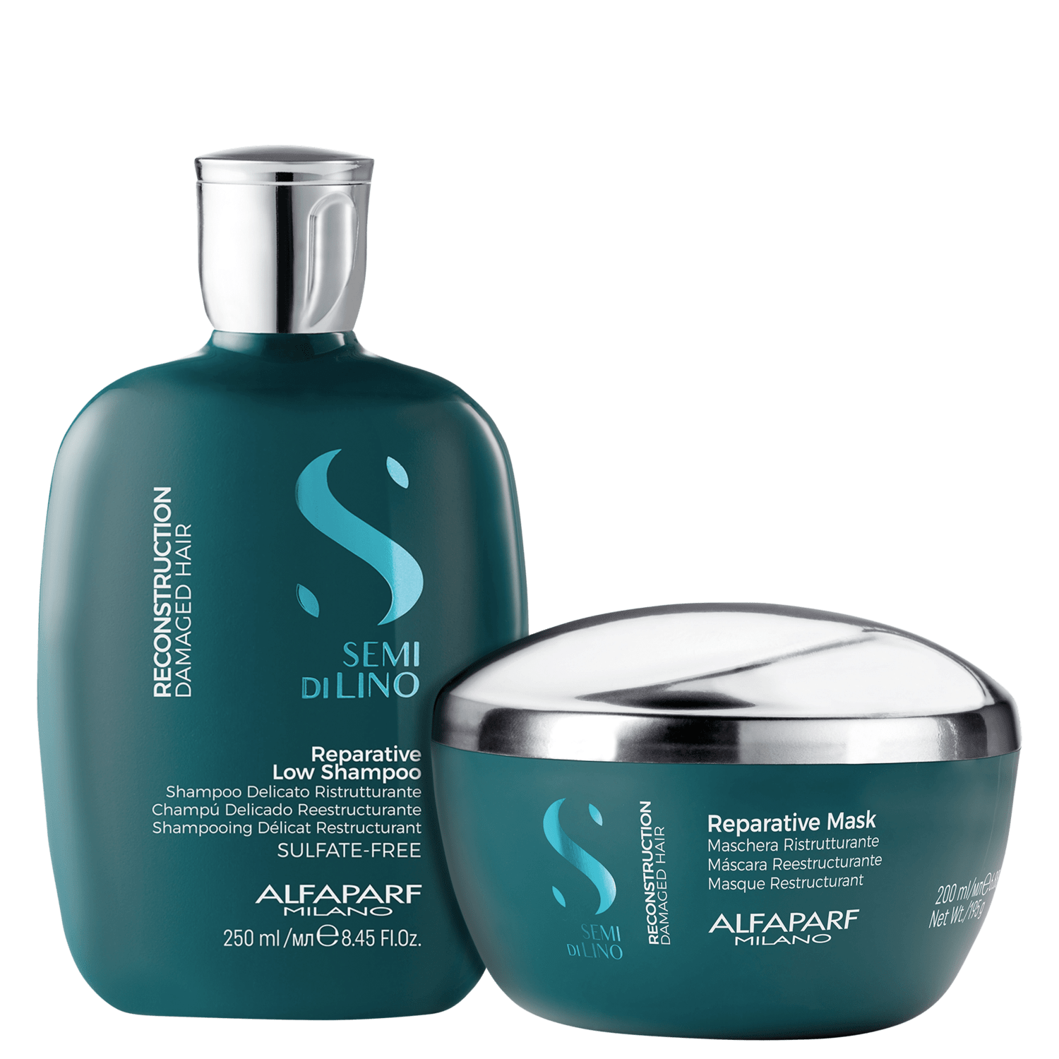 Kit Alfaparf Semi Di Lino Reparative (2 Produtos)