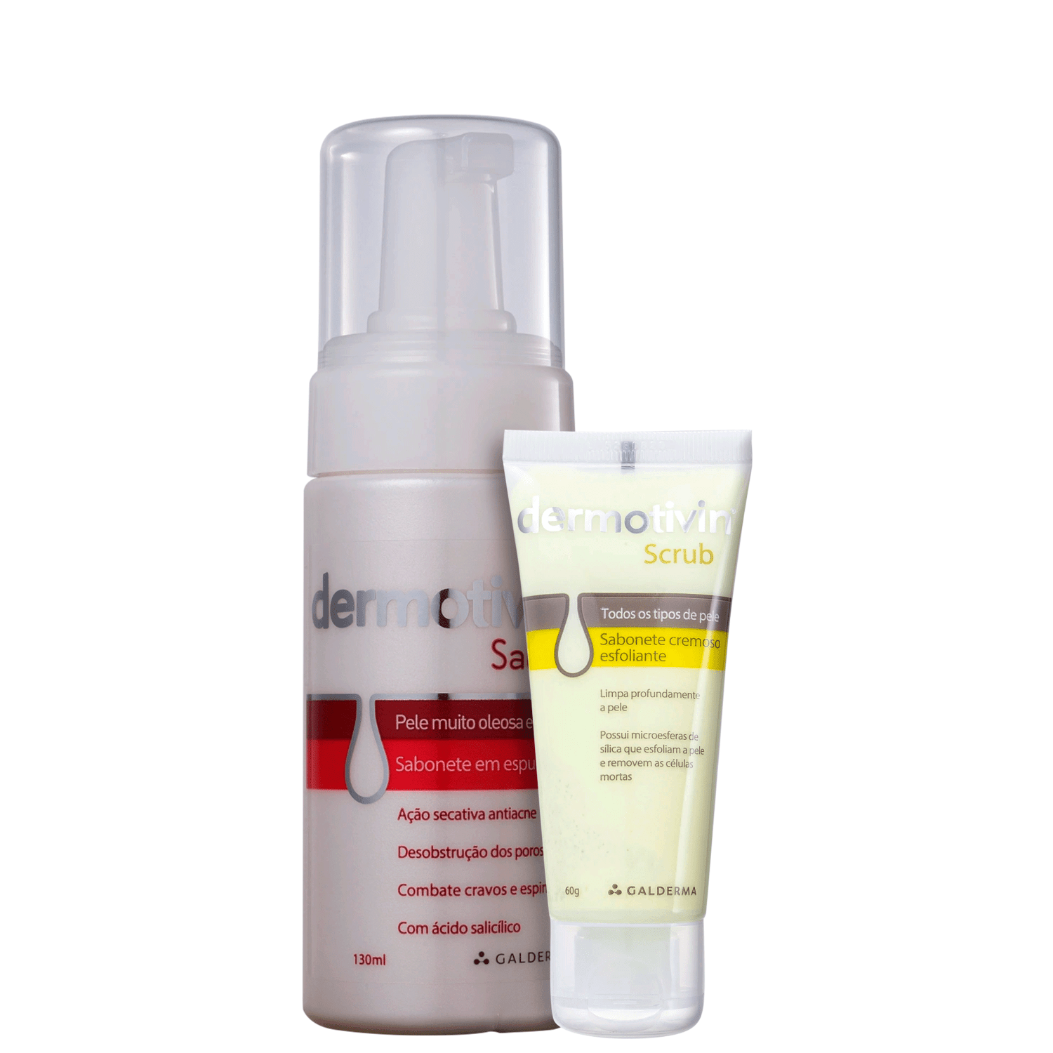 Kit Dermotivin Esfoliação e Limpeza Pele Oleosa Duo (2 Produtos)