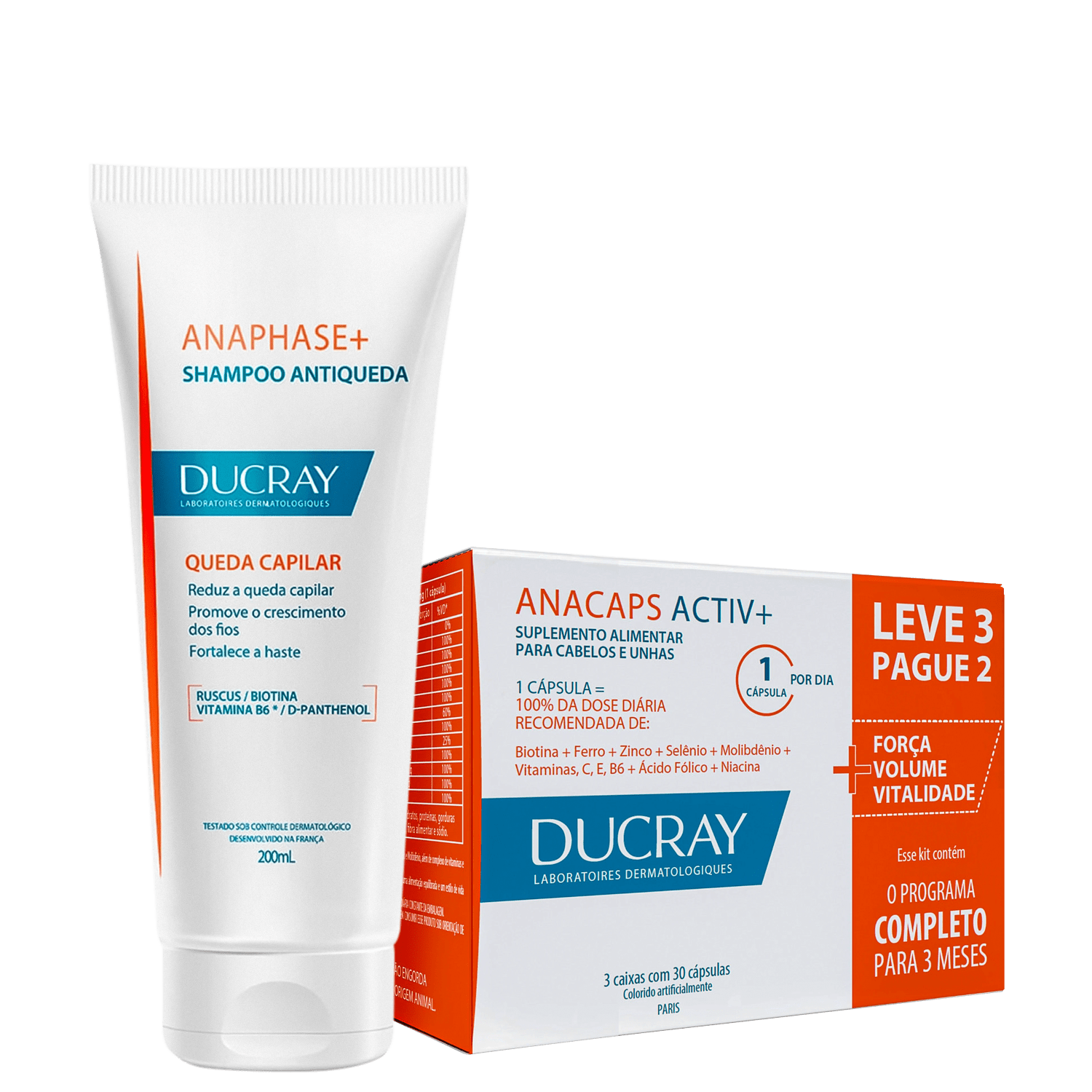 Kit Ducray Anacaps + Anaphase (2 Produtos)