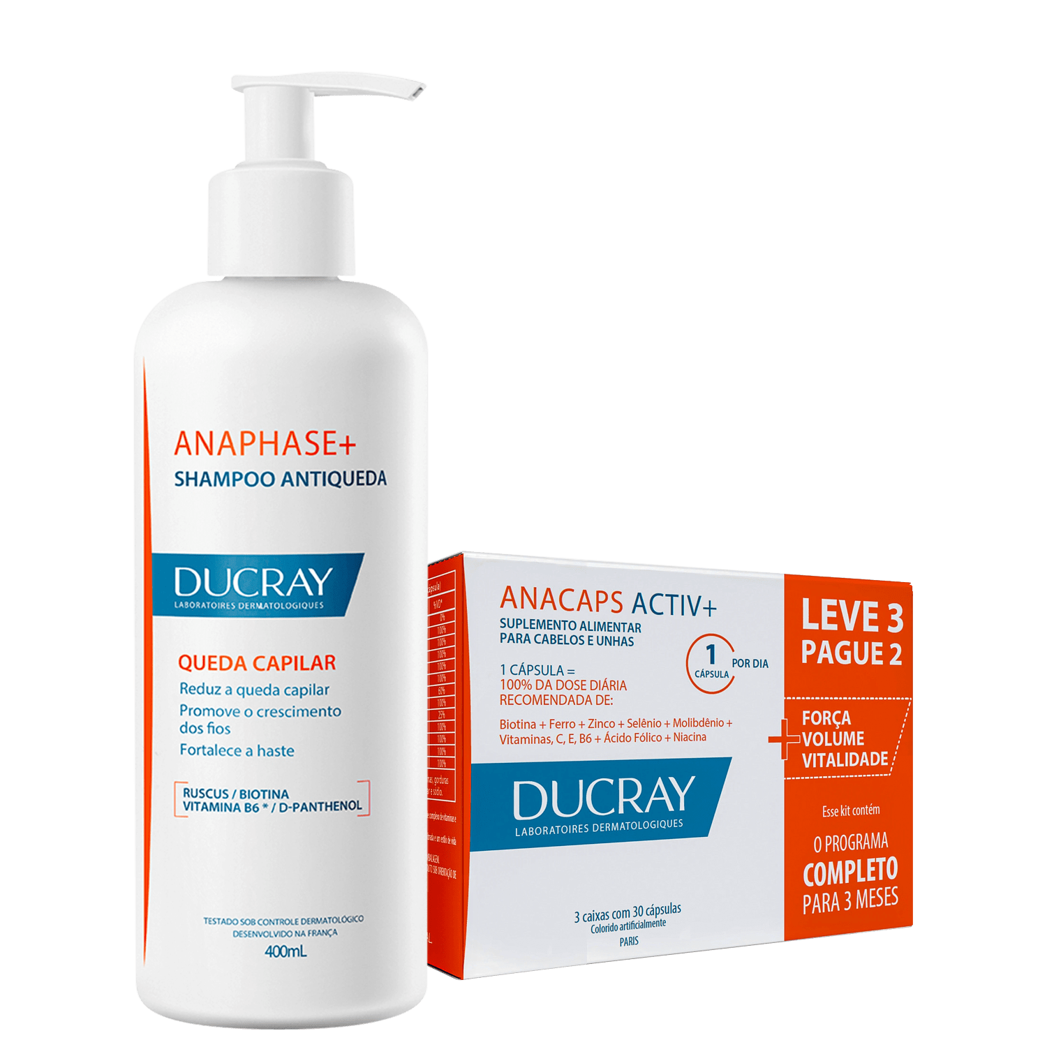 Kit Ducray Anacaps Anaphase Super (2 Produtos)