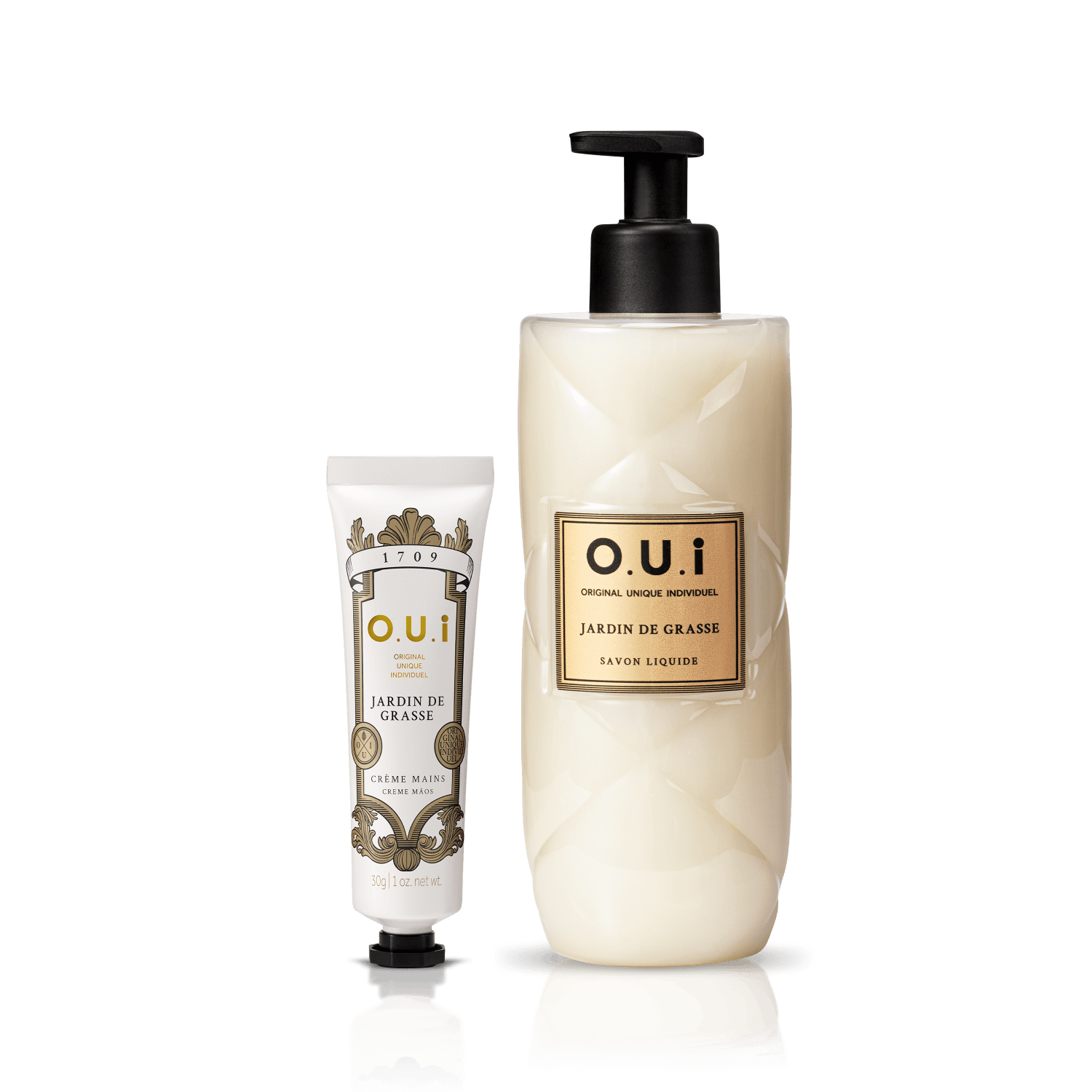 Kit O.U.i Jardin de Grasse - Sabonete Líquido 400ml + Creme de Mãos 30g