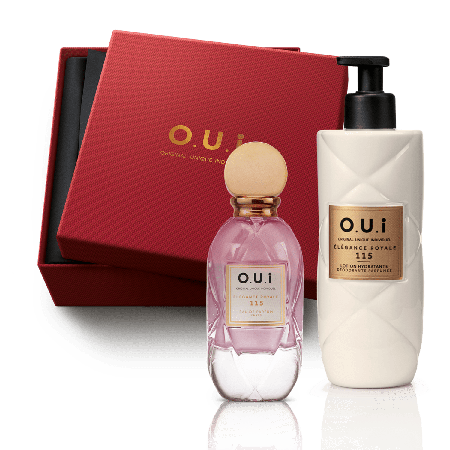 Combo Élégance Royale 115: Eau De Parfum 75ml + Loção Corporal 400ml + Caixa De Presente M