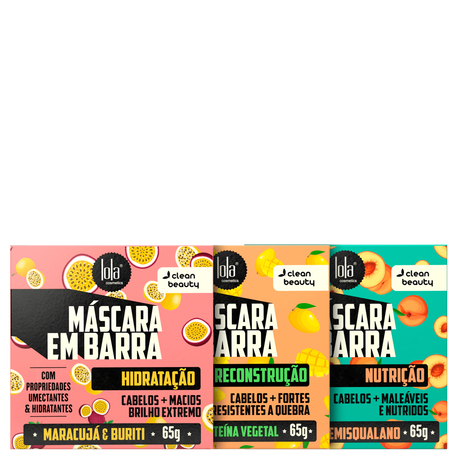 Kit Lola Cosmetics em Barra Cronograma Capilar (3 Produtos)