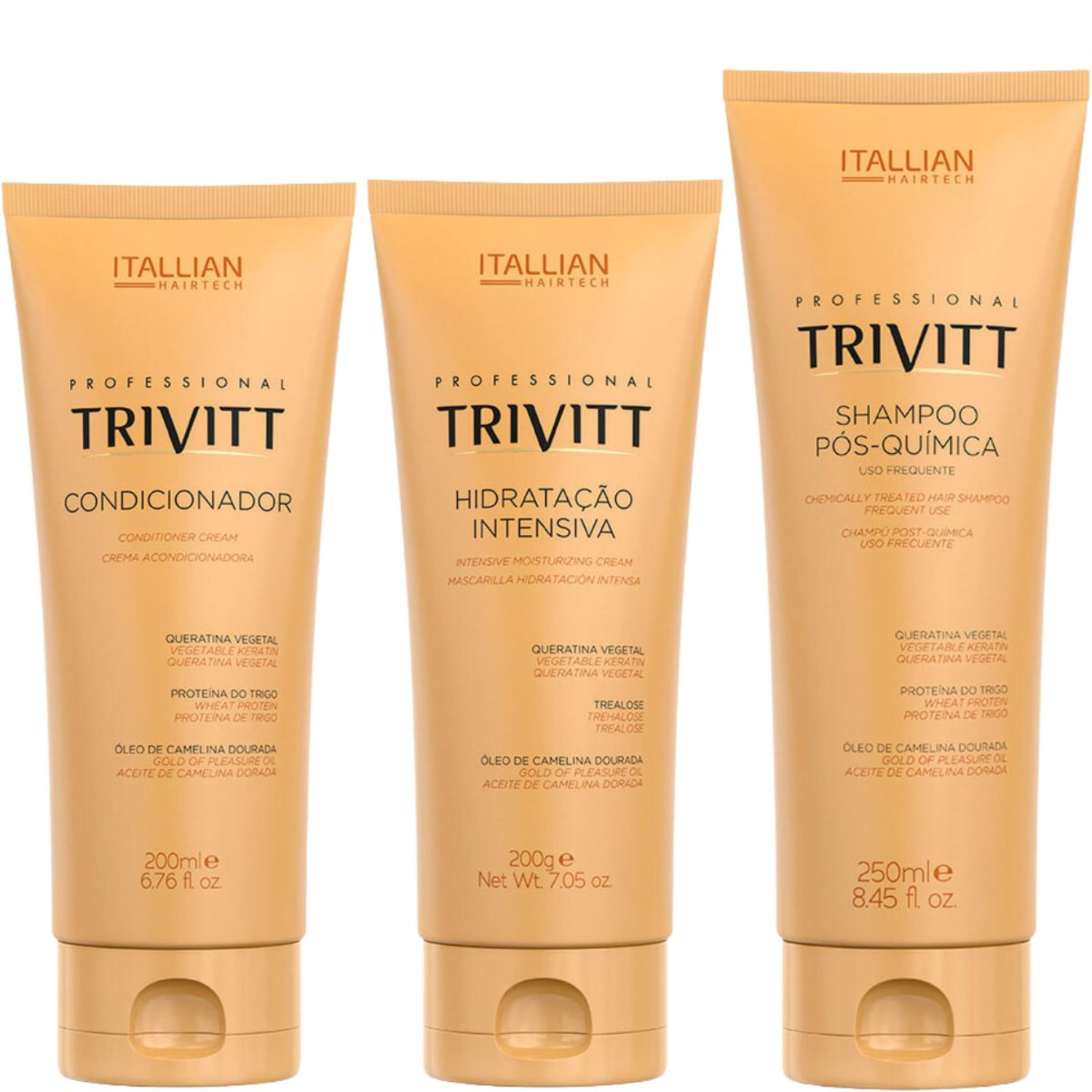Kit Itallian Hairtech Trivitt (3 Produtos)