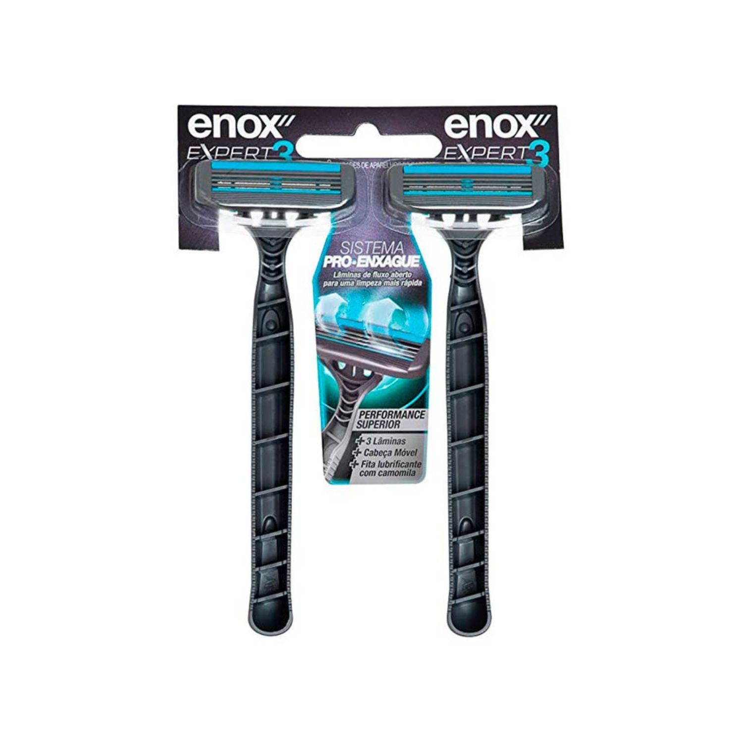 Aparelho De Barbear Enox Expert 3 Lâminas C/2Un