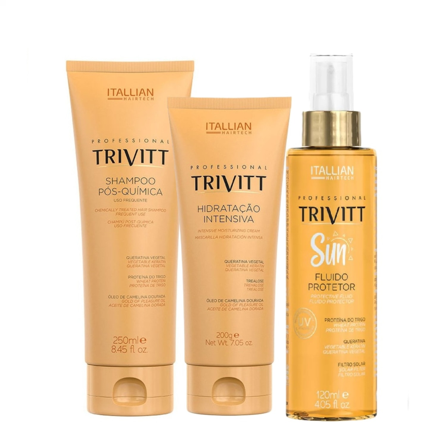 Kit Trivitt Hidratação Capilar Pós Sol, Mar e Piscina (3 produtos)