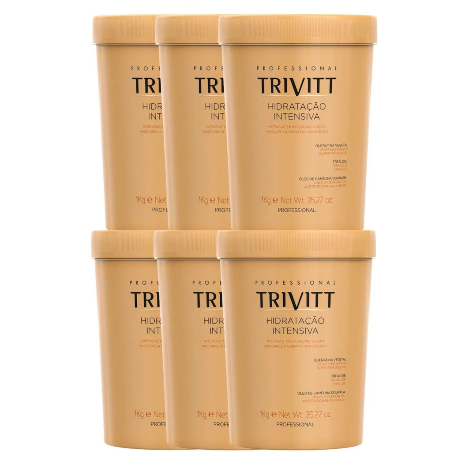 Trivitt Máscara de Hidratação Intensiva Profissional Kit 6 un 1kg - Cada