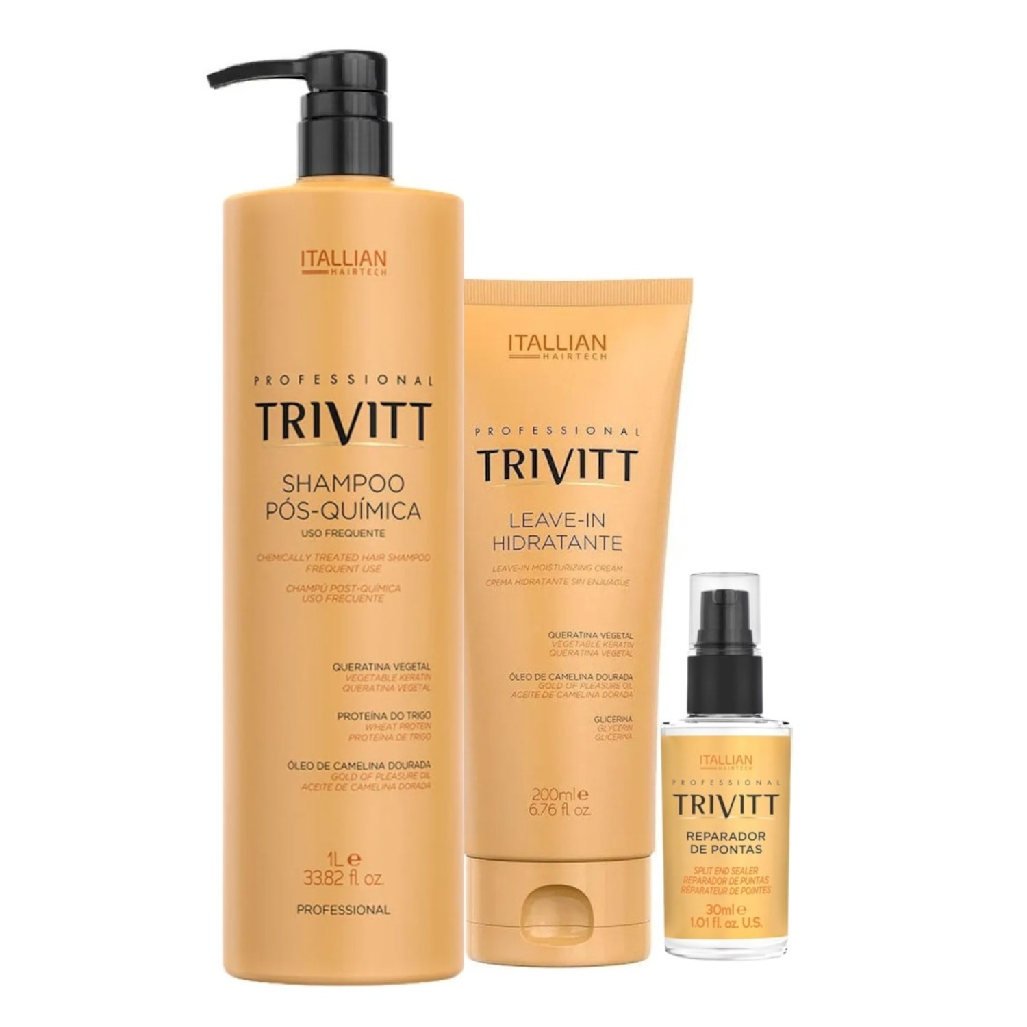 Kit Trivitt Profissional Reparação Capilar (3 Itens)
