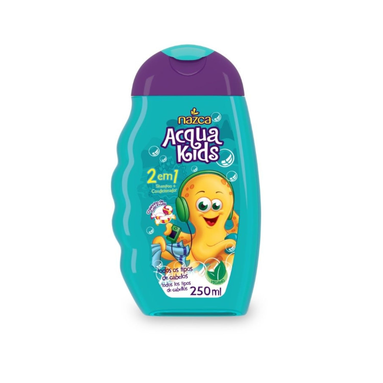 Shampoo Nazca Acqua Kids 2x1 Tutti Frutti 250ml