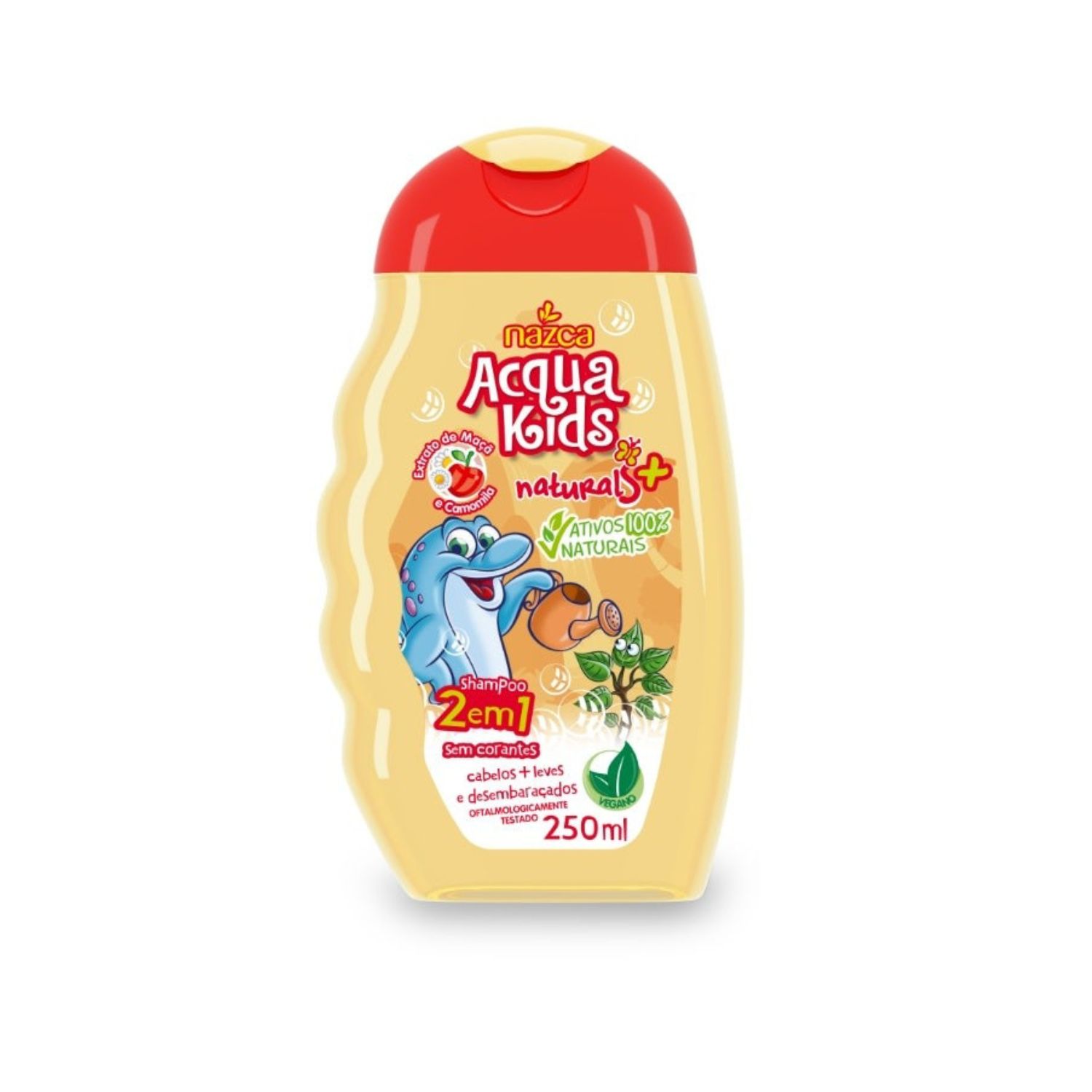 Shampoo Nazca Acqua Kids 2x1 Maçã E Camomila 250ml