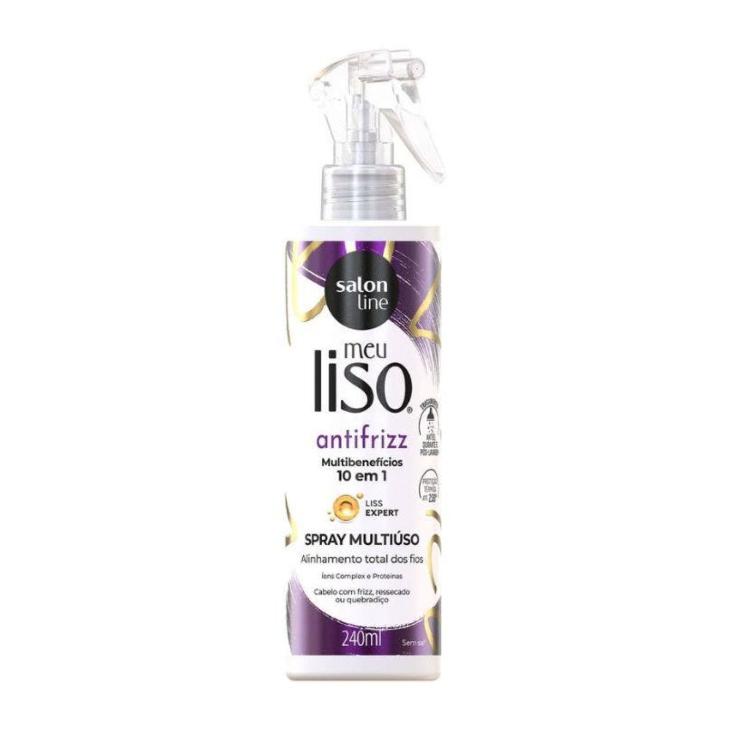 Salon Line Meu Liso Antifrizz Multibenefícios 10 em 1 - Spray Capilar Multiuso 240ml
