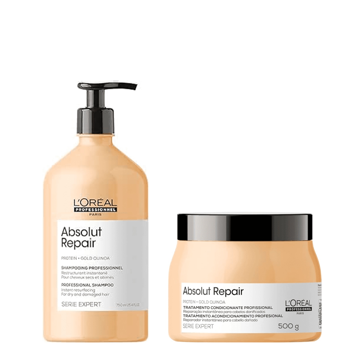 Kit L'Oréal Professionnel Serie Expert Absolut Repair Gold Quinoa + Protein Dupla Ação (2 Produtos)