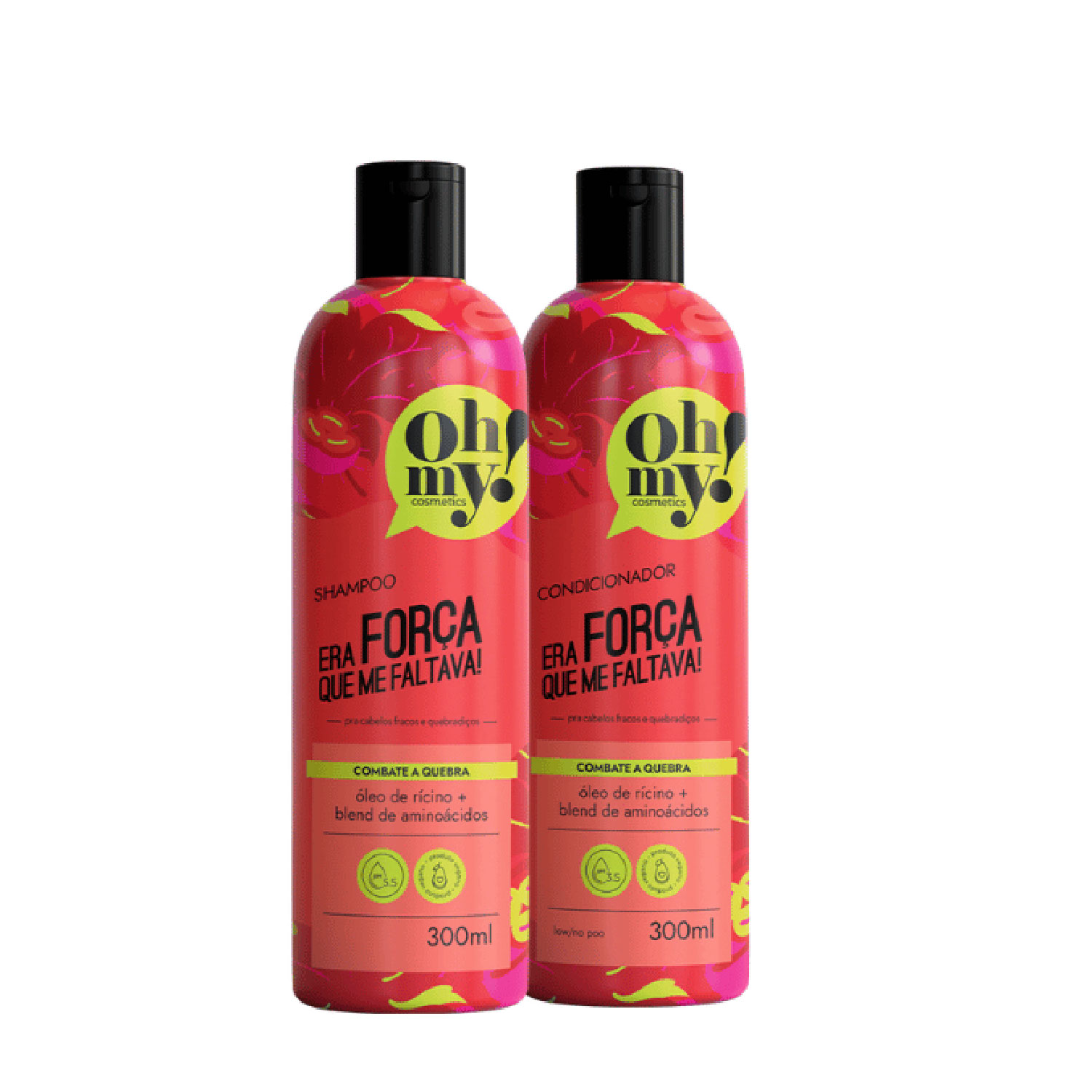 Kit Shampoo e Condicionador Era a Força Que Me Faltava! Oh My! - 300ml