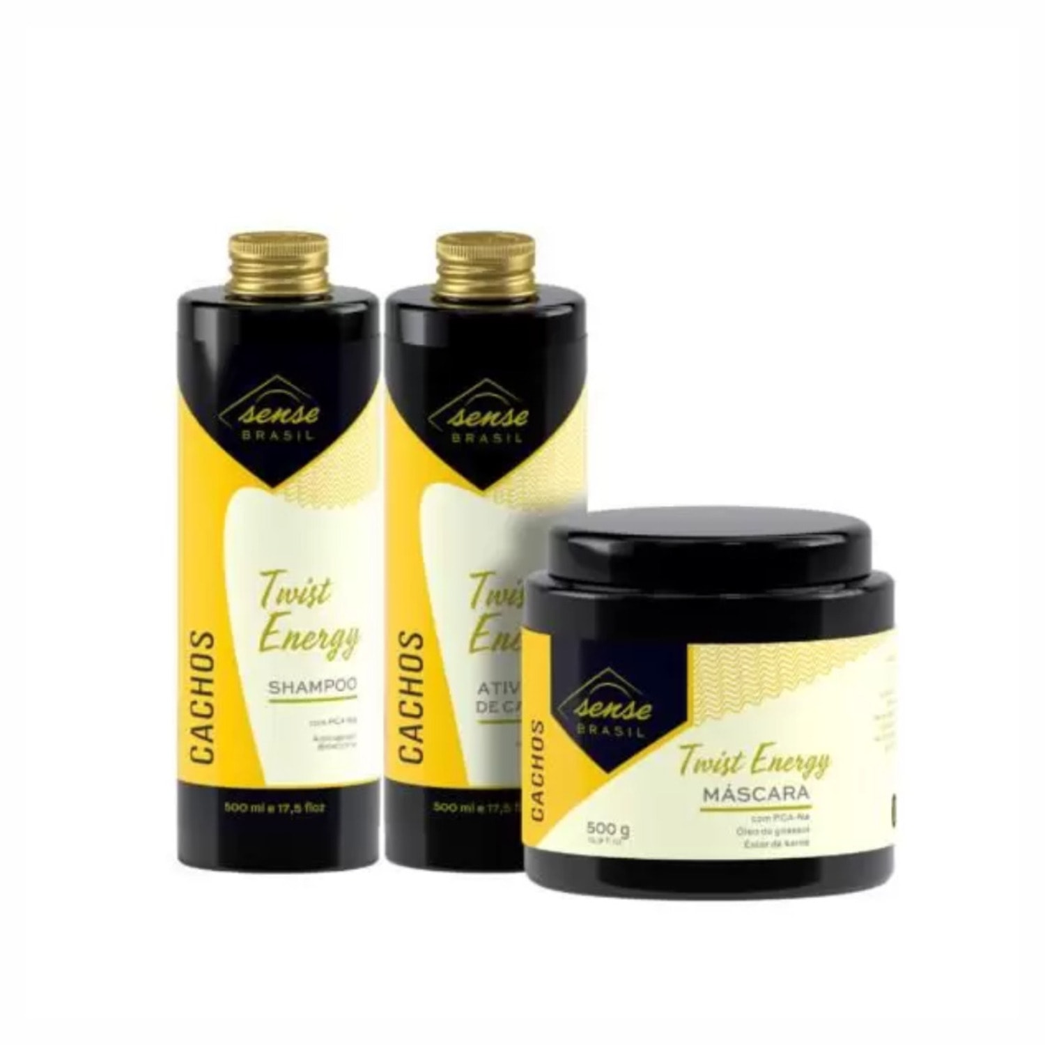 Kit Sense Brasil Twist Energy Cachos (03 produtos)