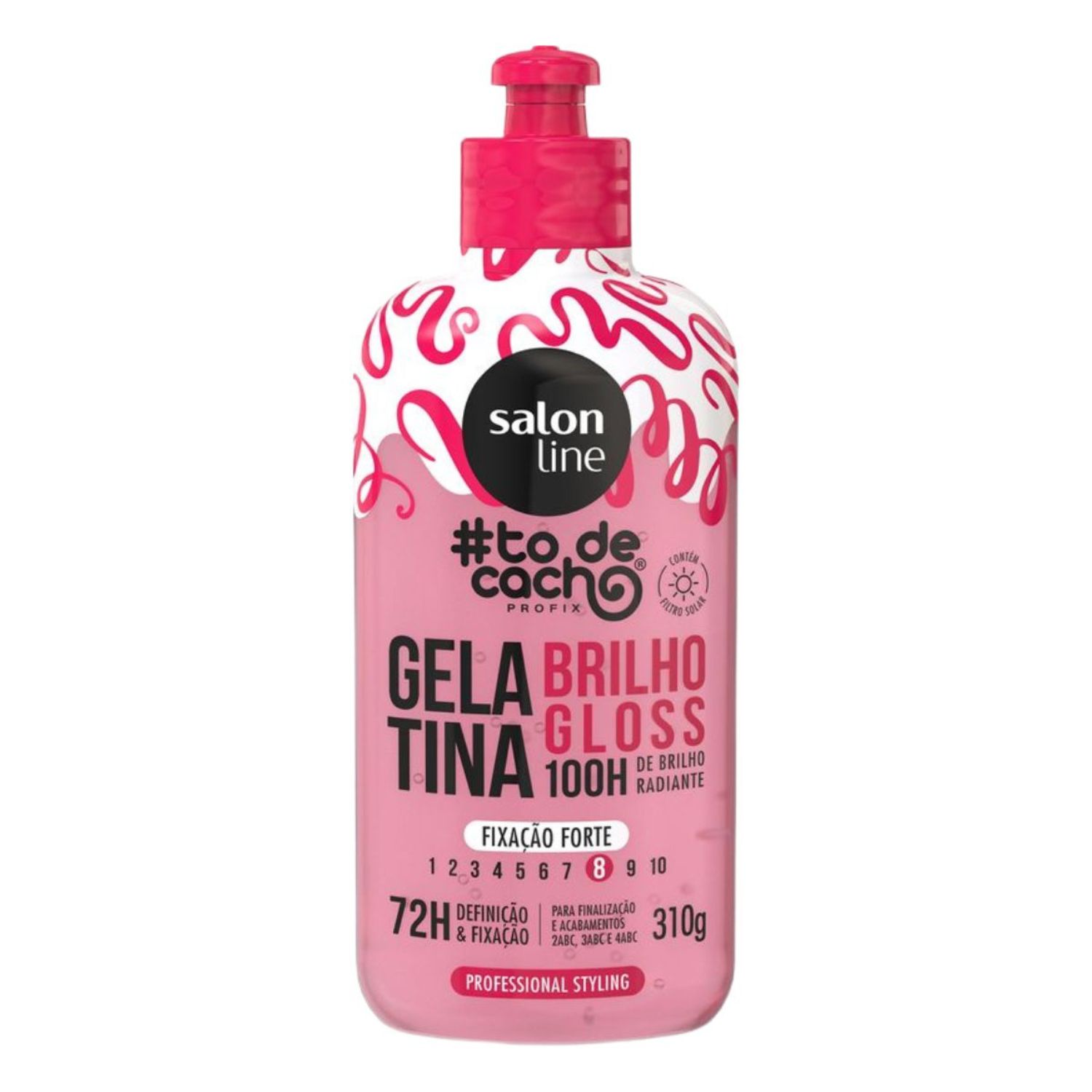 Salon Line #todecacho Brilho Gloss Fixação Forte - Gelatina Capilar 310g