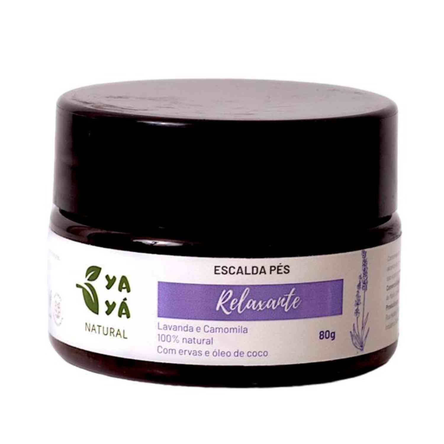 Escalda Pés Relaxante (Lavanda e Camomila) Com ervas 100% Natural - 80g