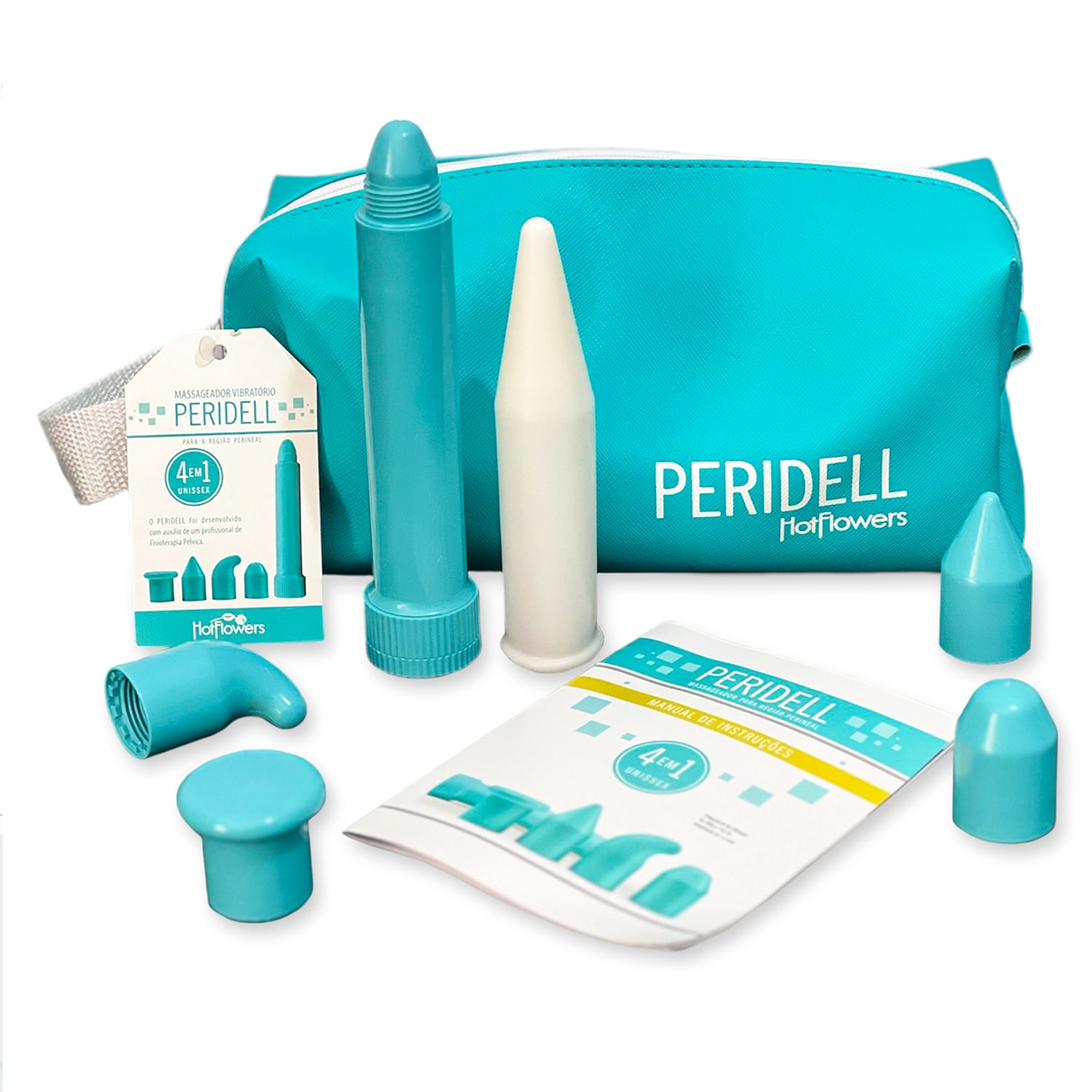 Kit Fisioterapia Pélvica Massageador Peridell Incontinência Urinária