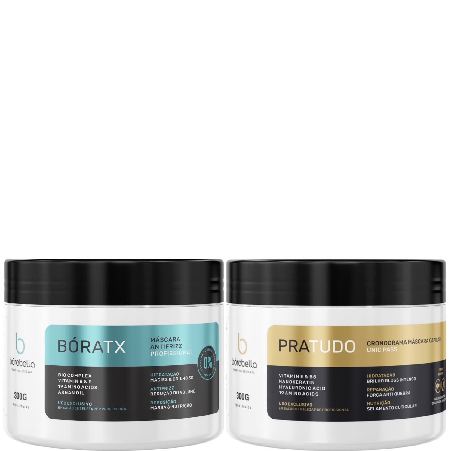 Borabella Bóratx Alinhamento + Cronograma Pratudo 2x300g