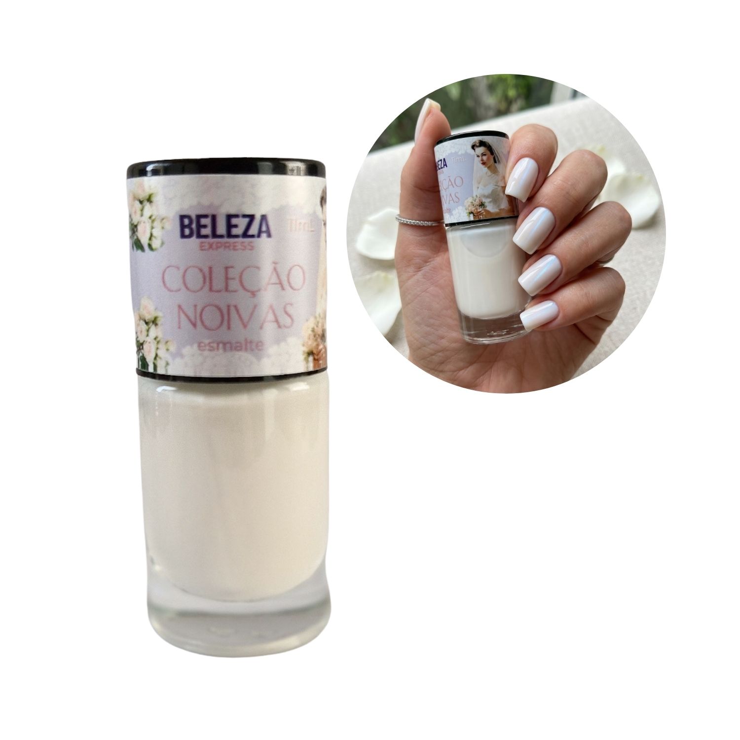 Esmalte Coleção Noivas Beleza Express cor Bouquet