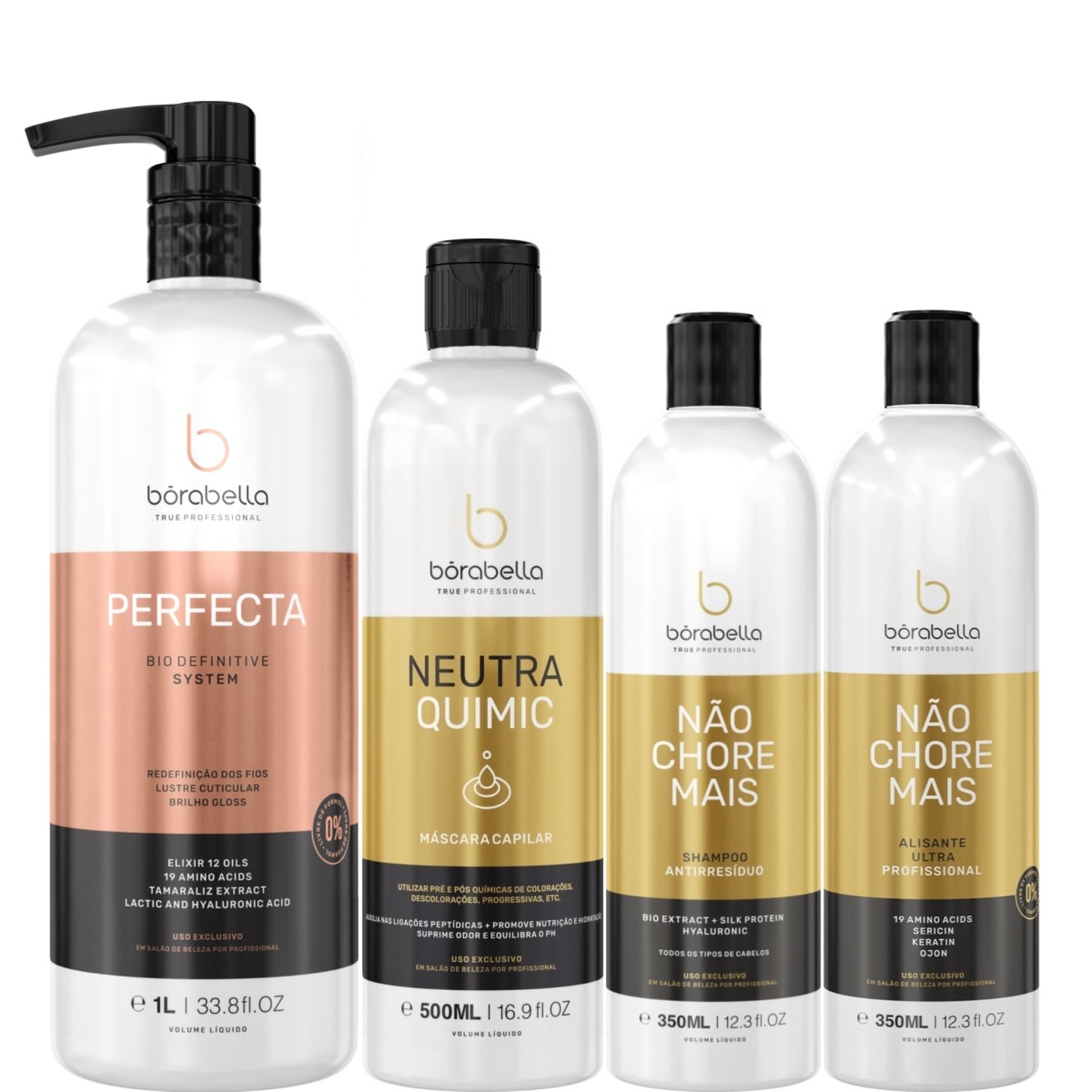 Borabella Perfecta 1L + NeutraQuimic + Kit Não Chore Mais 350ml