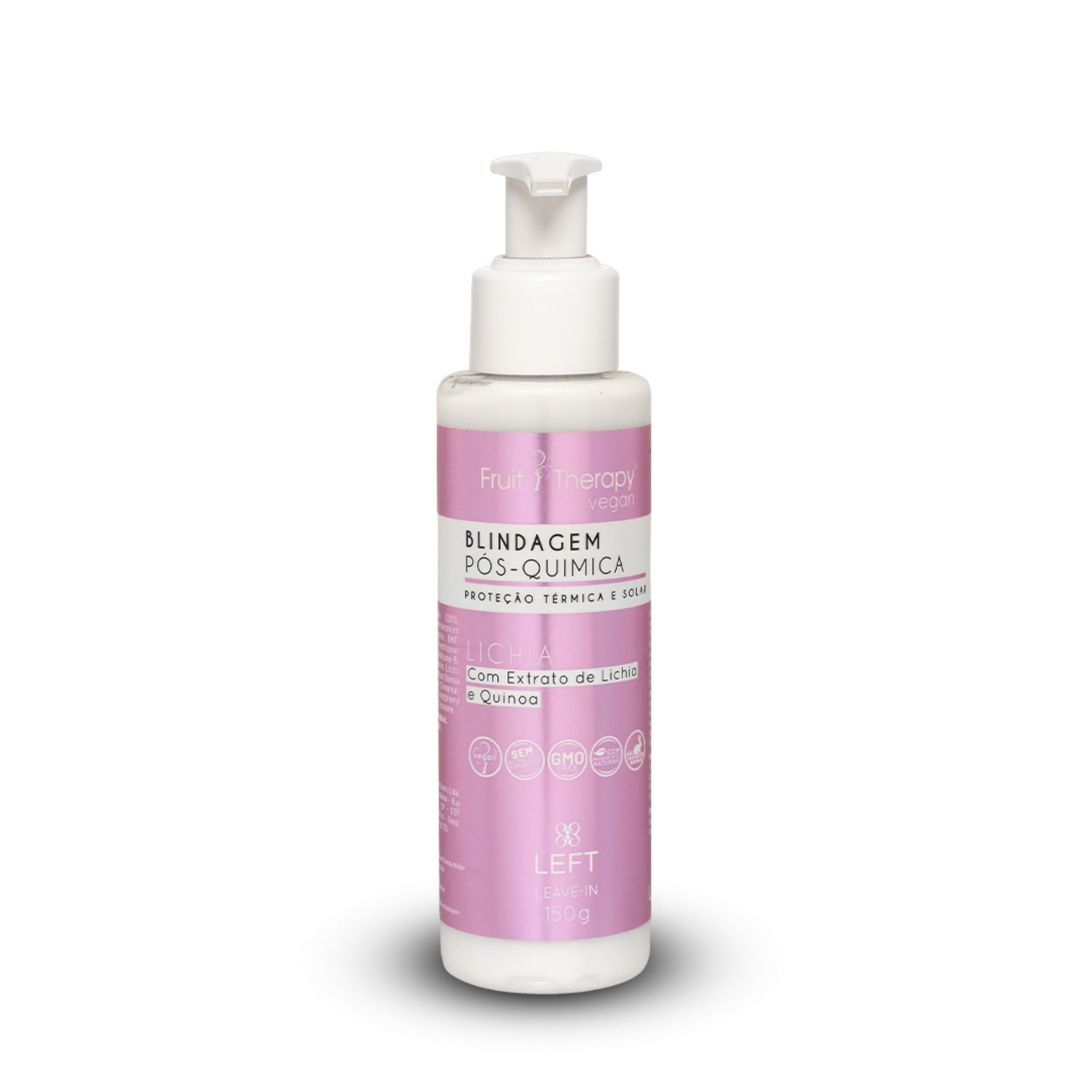 Left Cosméticos Fruit Therapy Vegan Lichia Blindagem Pós-Química - Leave-in 150g