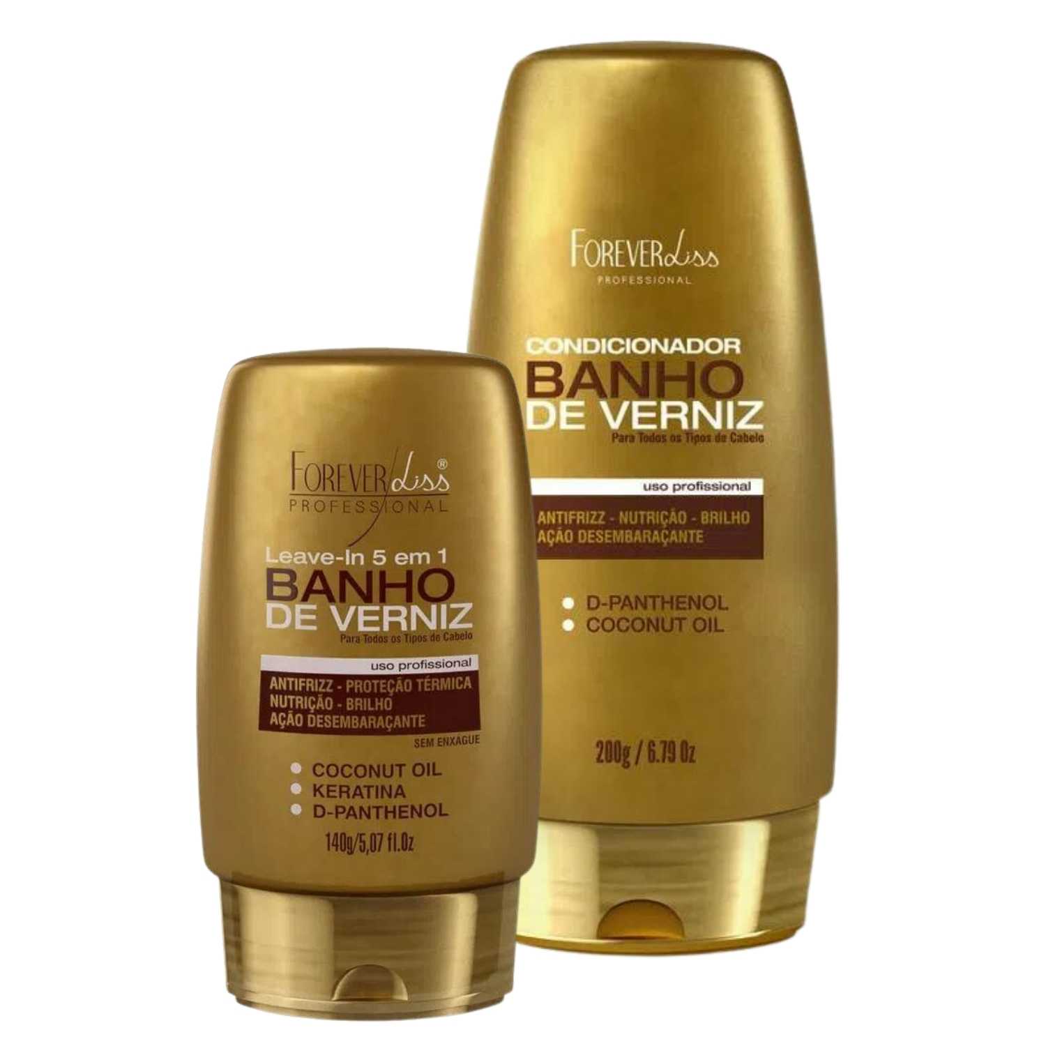 Kit Condicionador E Leave-in Forever Liss Banho De Veniz