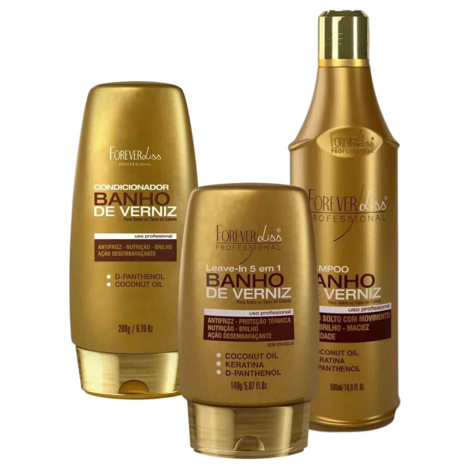 Kit Tratamento Banho De Verniz Forever Liss Profissional