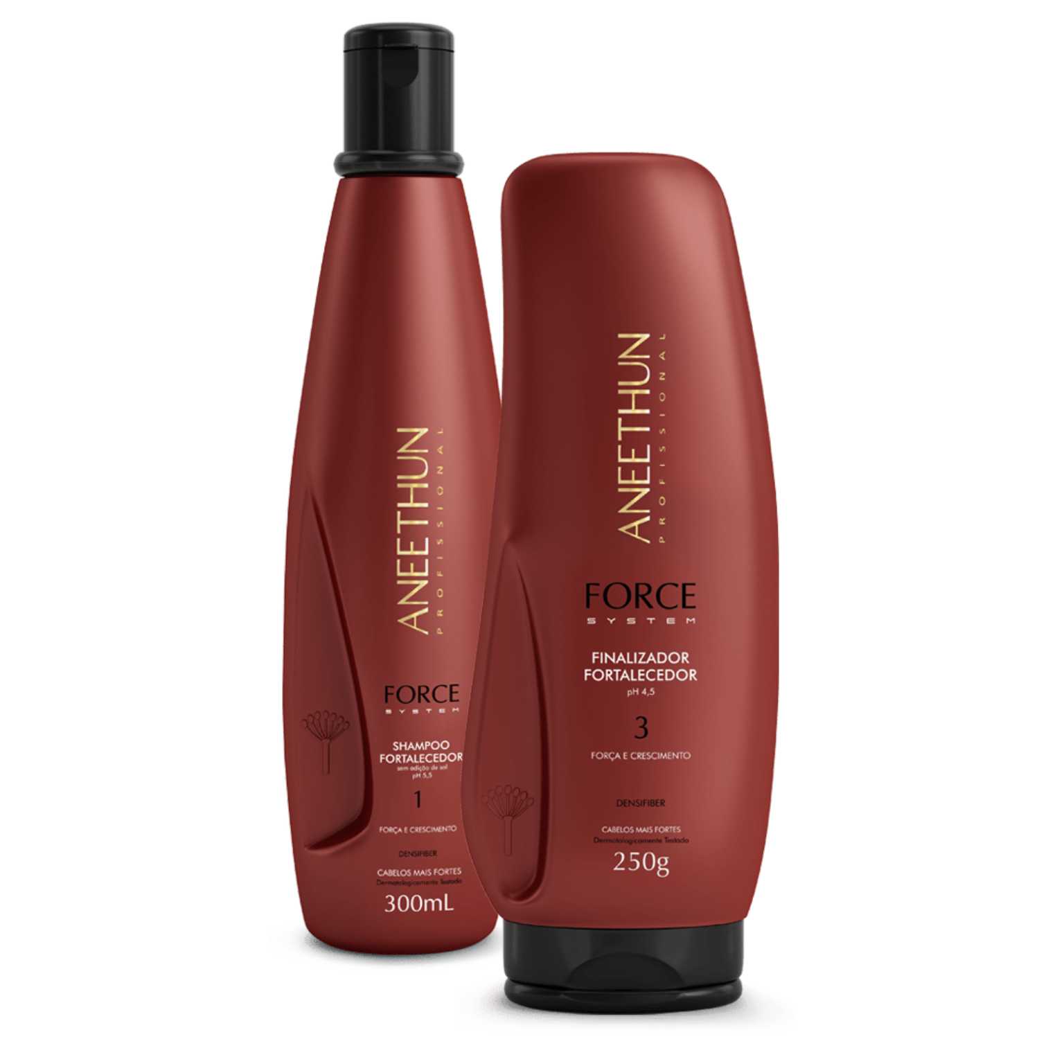 Kit Shampoo E Finalizador Force System Aneethun Fortalecedor