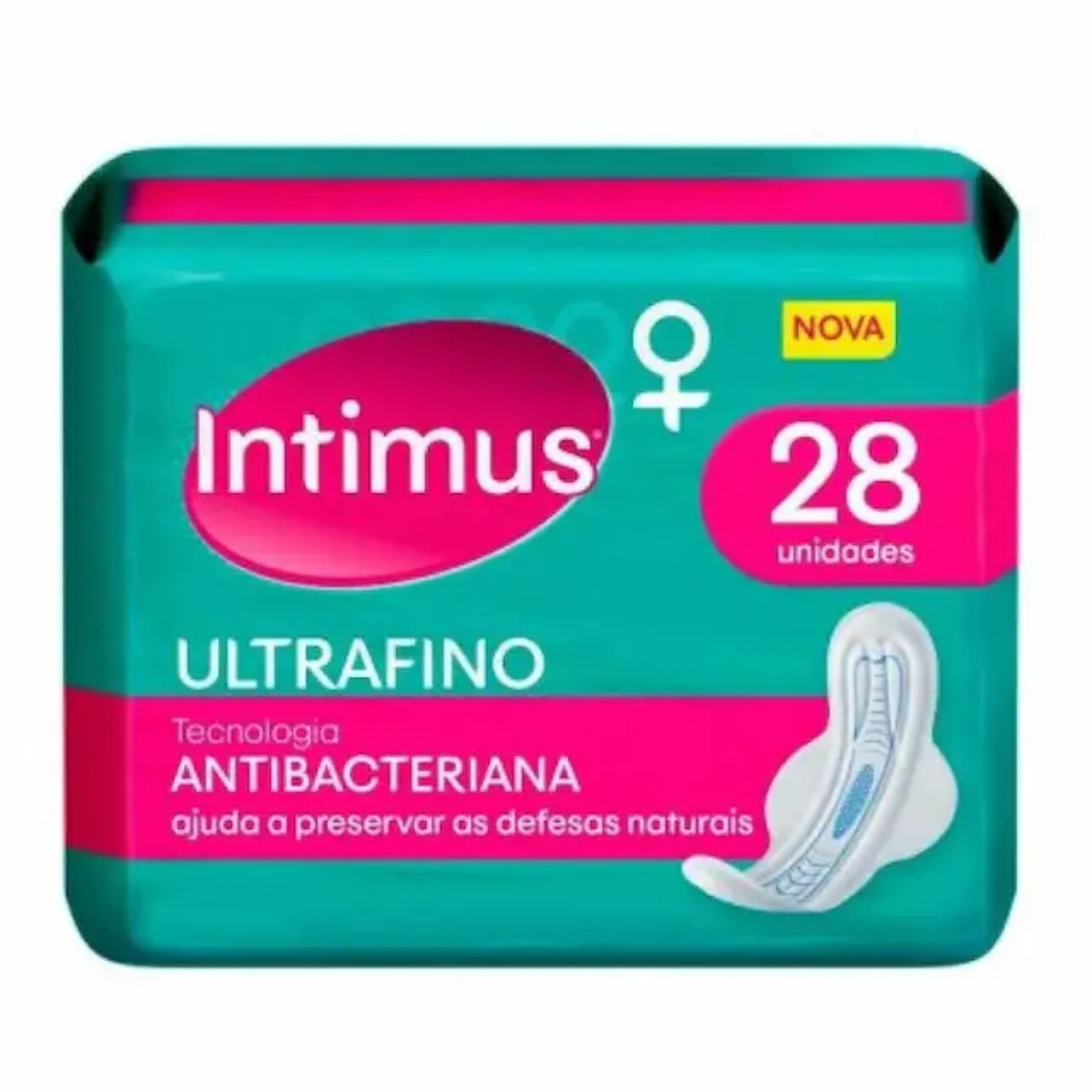 Absorvente Intimus Antibacteriano Ultrafino Com Abas 28 Uni