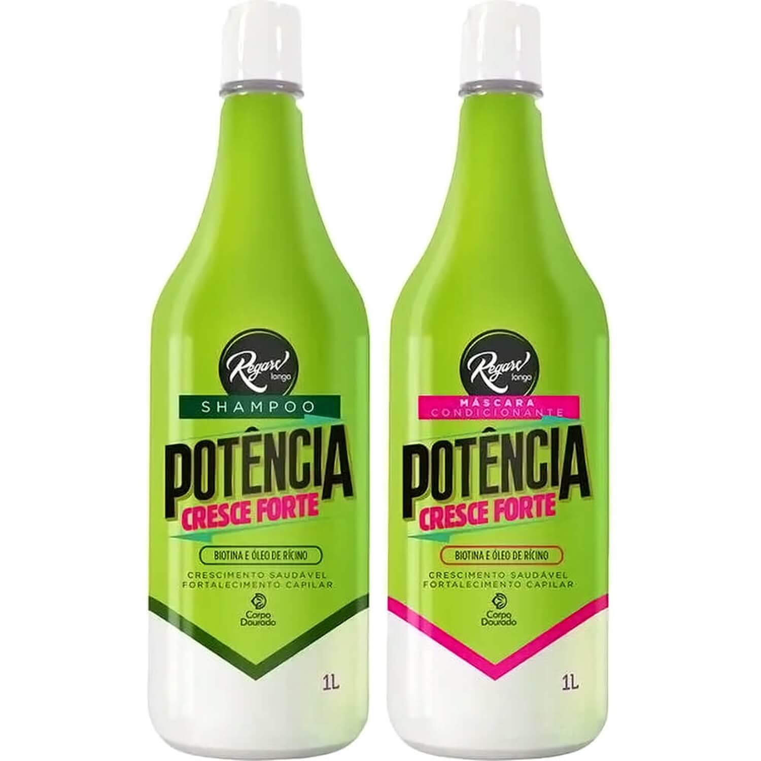 Kit Corpo Dourado Regarv Potência Cresce Forte Duo (2 Produtos)