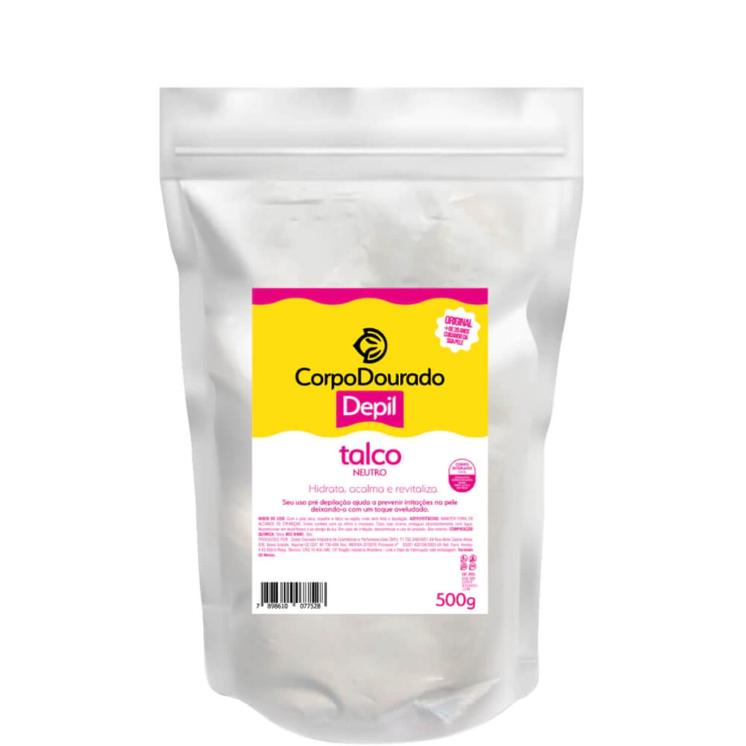 Corpo Dourado Depil Neutro - Talco Corporal 500g