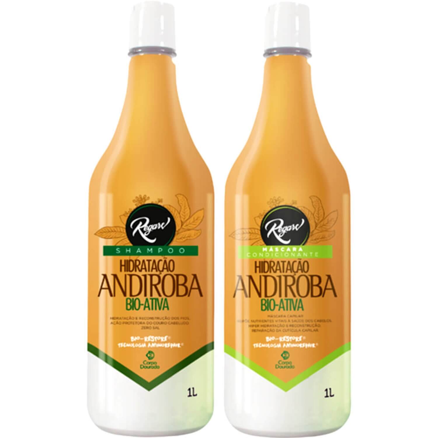 Kit Corpo Dourado Regarv Hidratação Andiroba Bioativa Duo (2 Produtos)