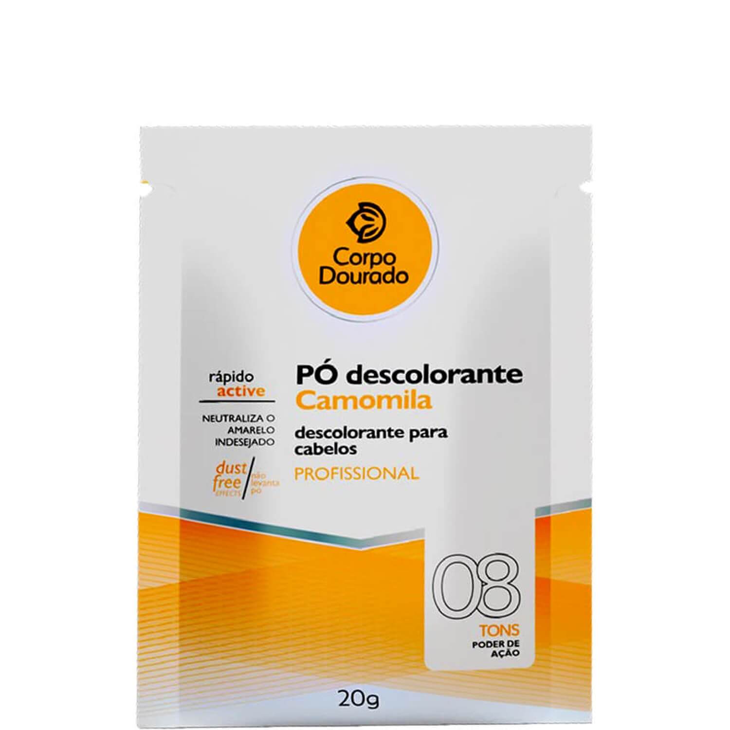 Corpo Dourado Camomila - Pó Descolorante Capilar e Corporal 20g