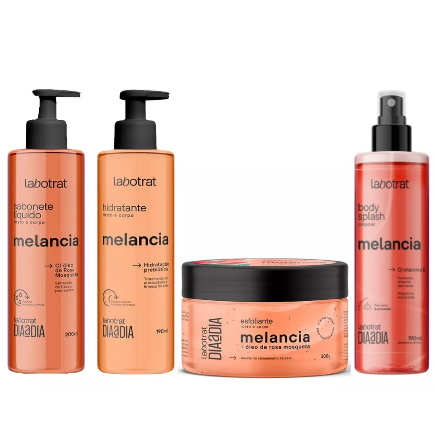 KIT DE BANHO MELANCIA C/ 4 ITENS - LABOTRAT