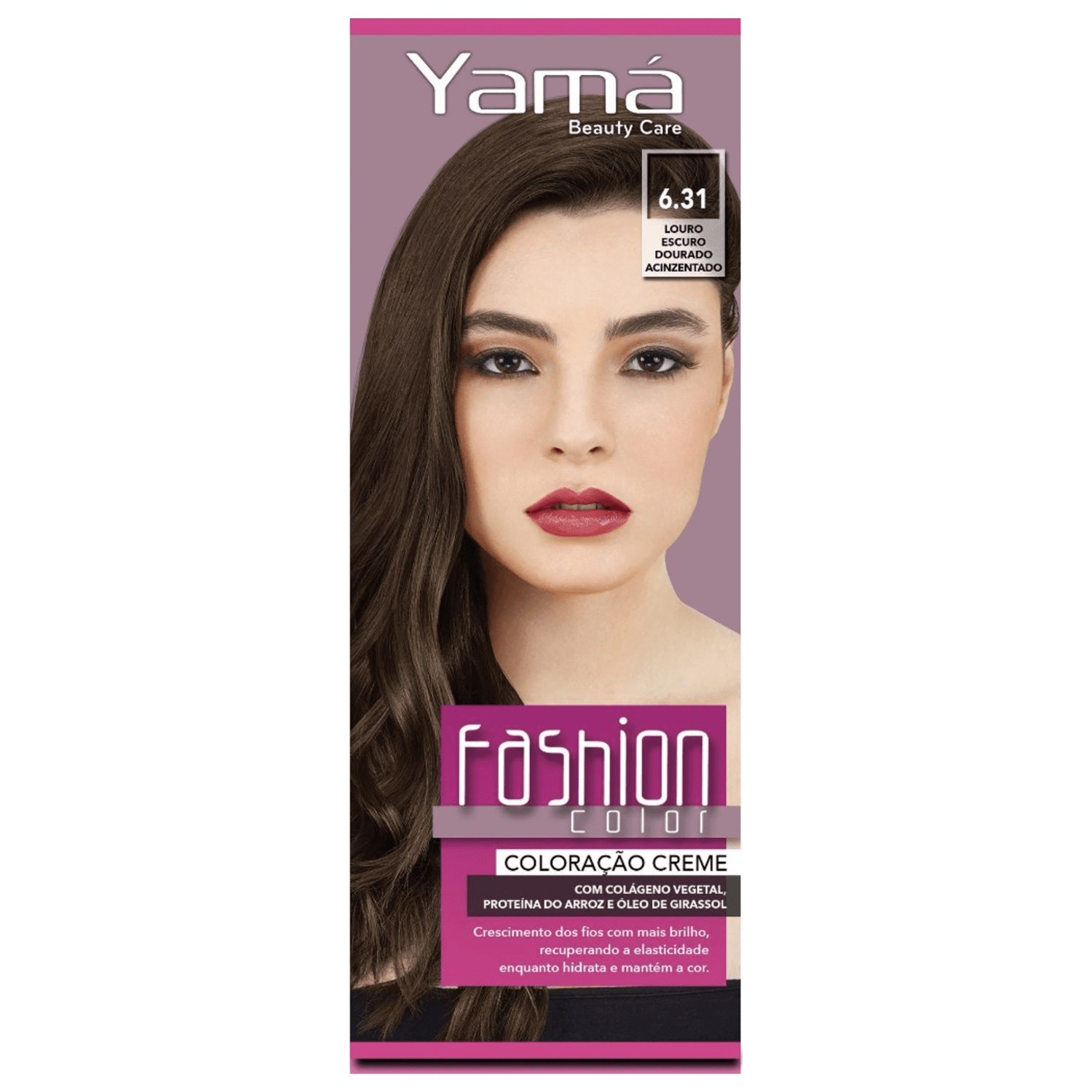 Yamá Beauty Care Fashion Color 6.31 Louro Escuro Dourado Acizentado - Coloração 60g